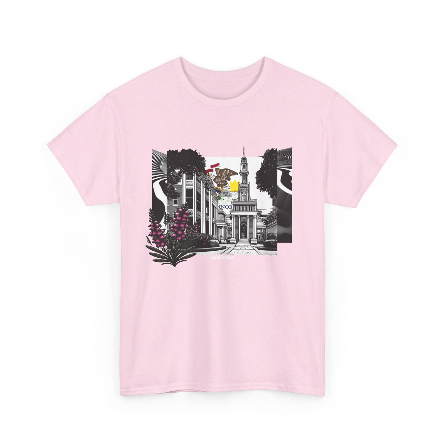 W Illinois Willinois (Unisex Heavy Cotton Tee)