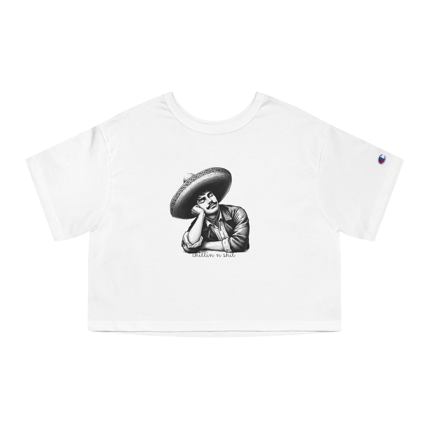 Chillin N' shit (Champion Women's Heritage Cropped T-Shirt)