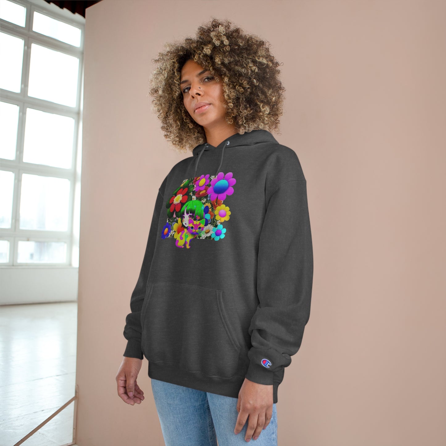 Hiding In The Cuteness (Champion Hoodie)