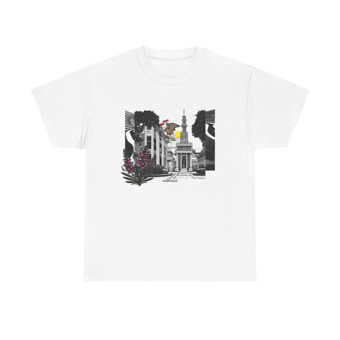 W Illinois Willinois (Unisex Heavy Cotton Tee)