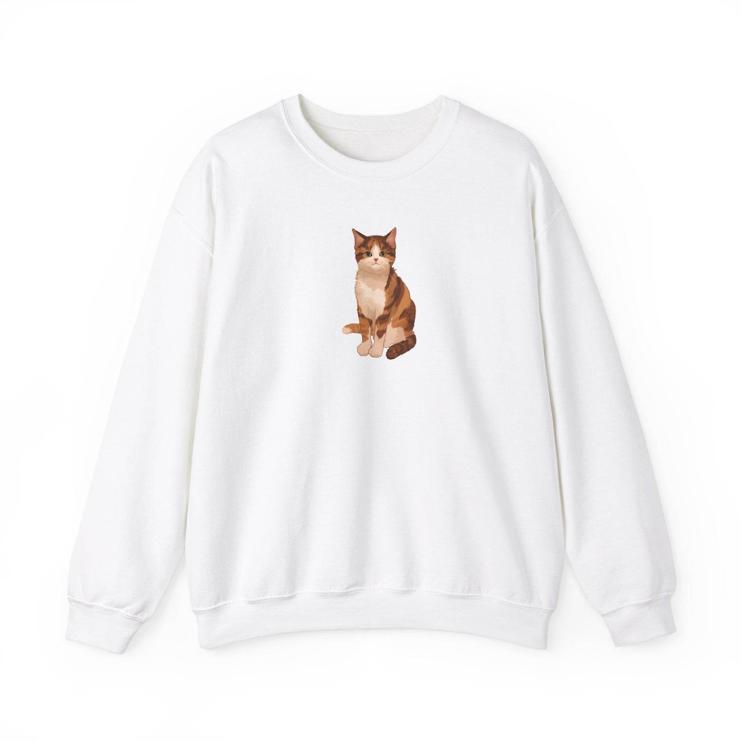 Cute Cat (Unisex Heavy Blend™ Crewneck Sweatshirt)