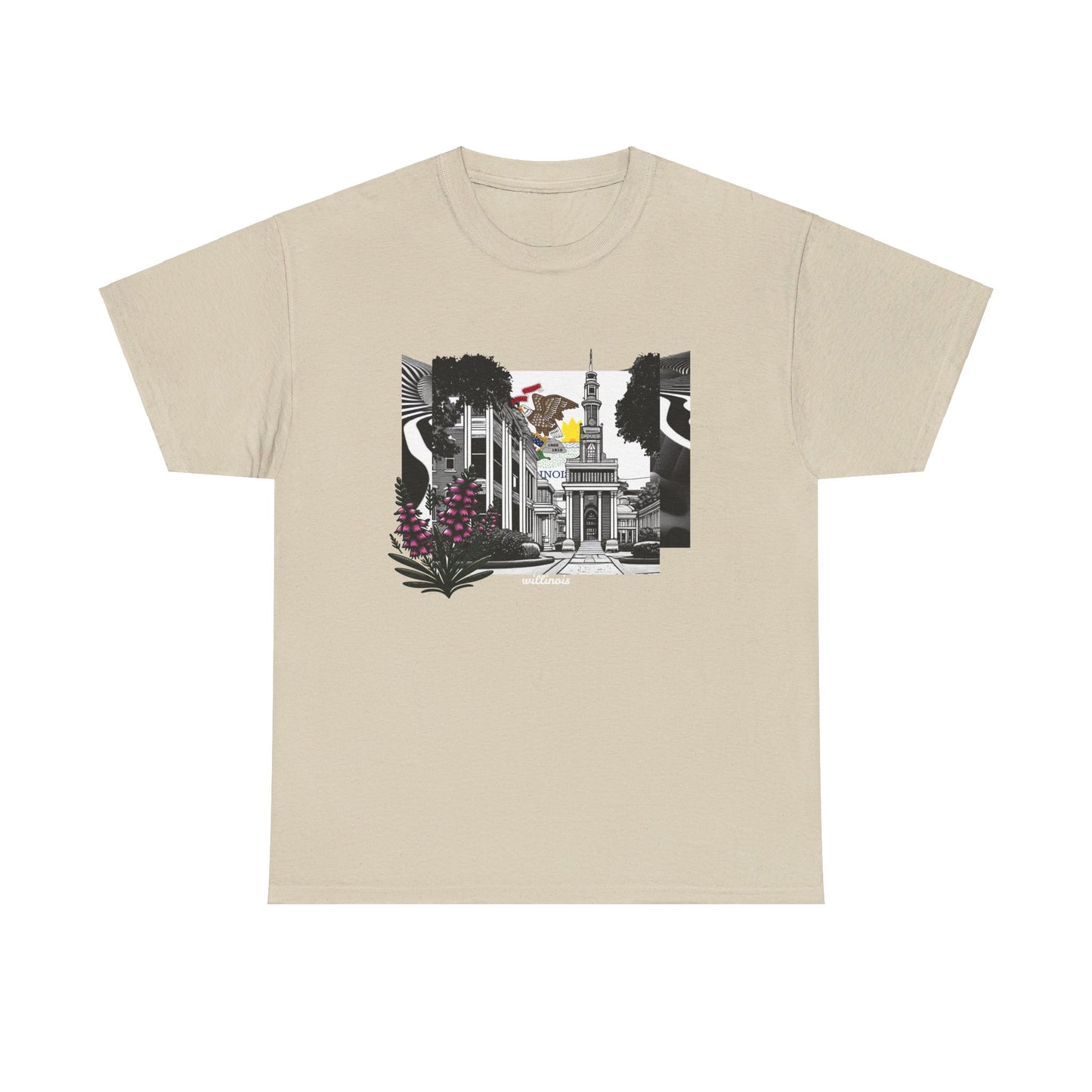 W Illinois Willinois (Unisex Heavy Cotton Tee)