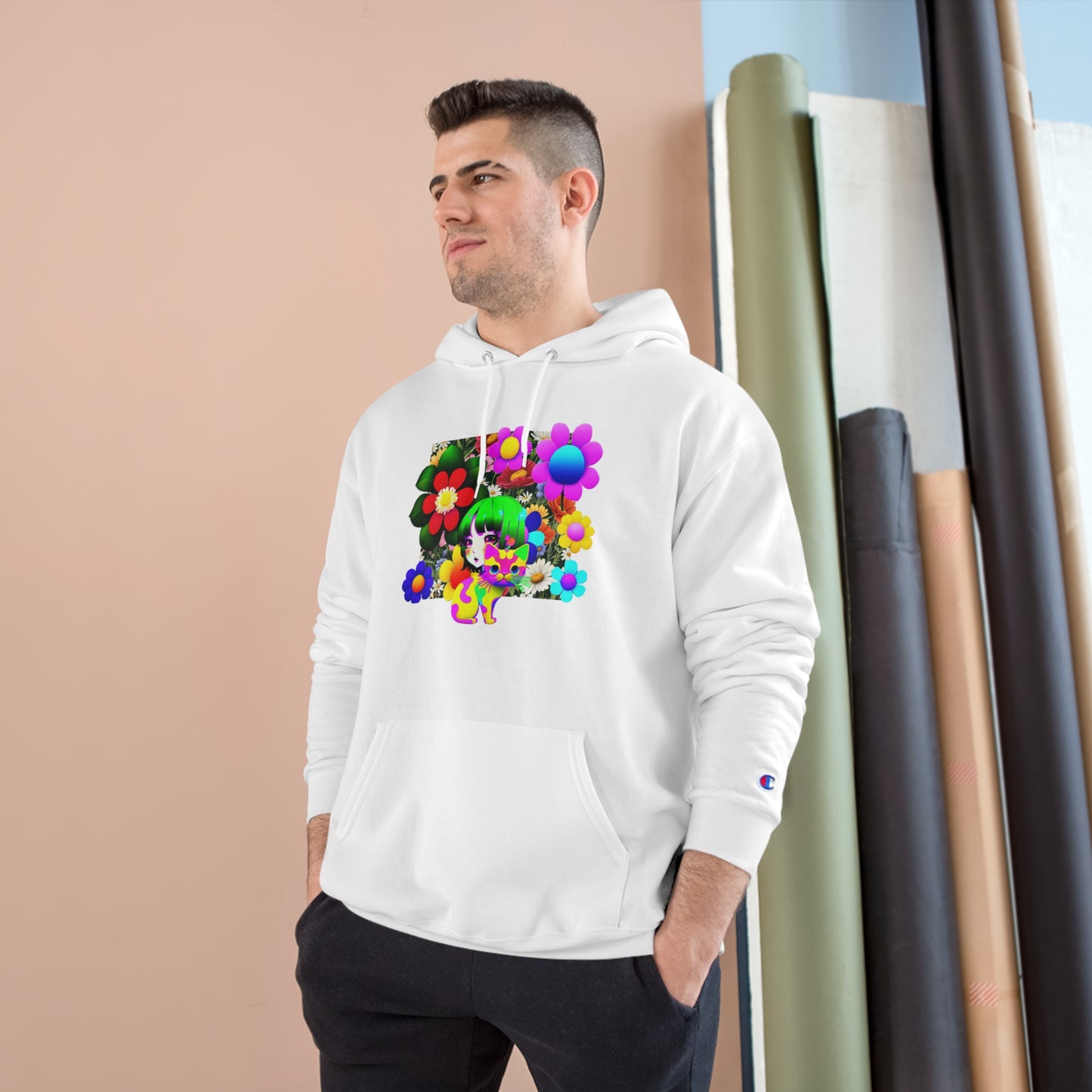 Hiding In The Cuteness (Champion Hoodie)