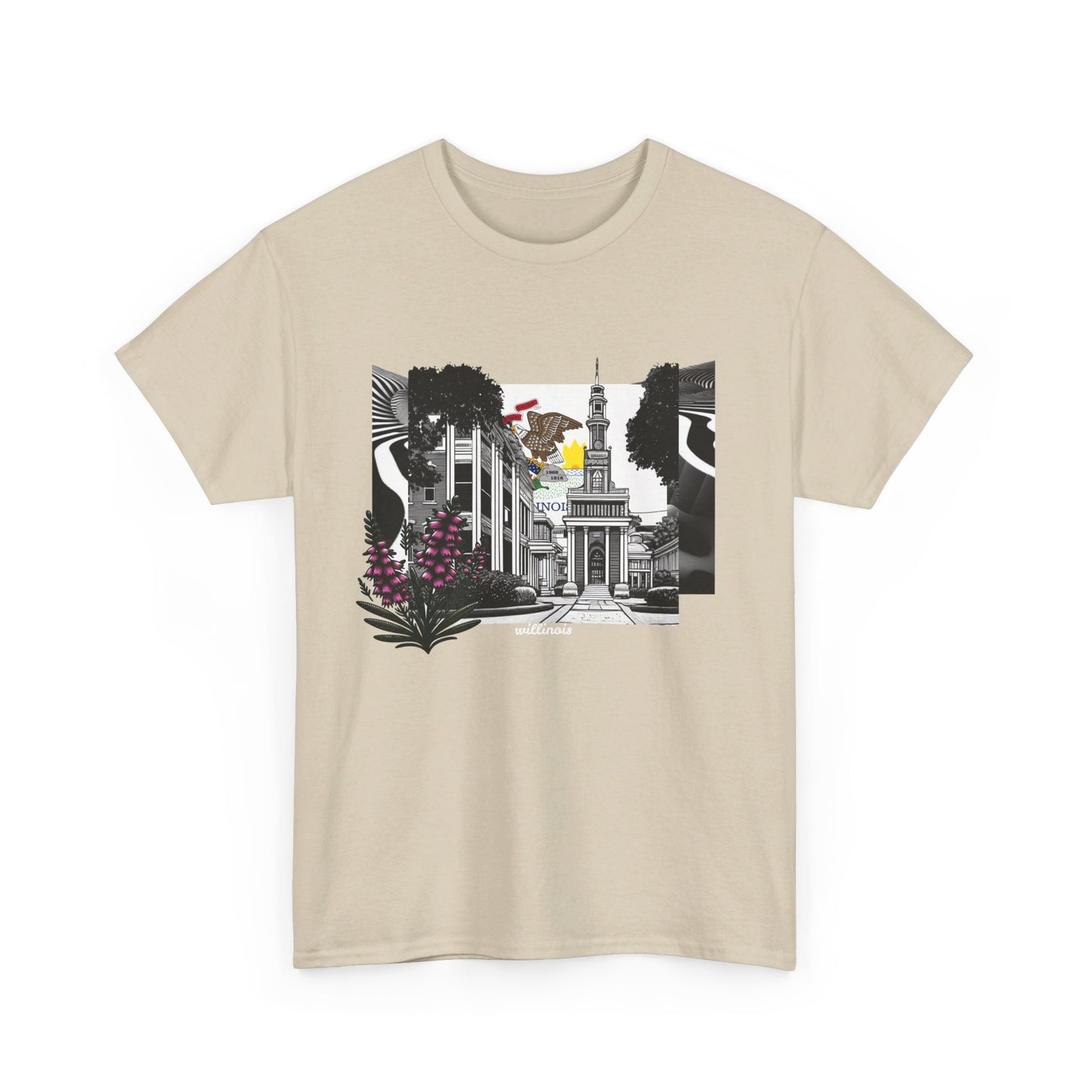 W Illinois Willinois (Unisex Heavy Cotton Tee)