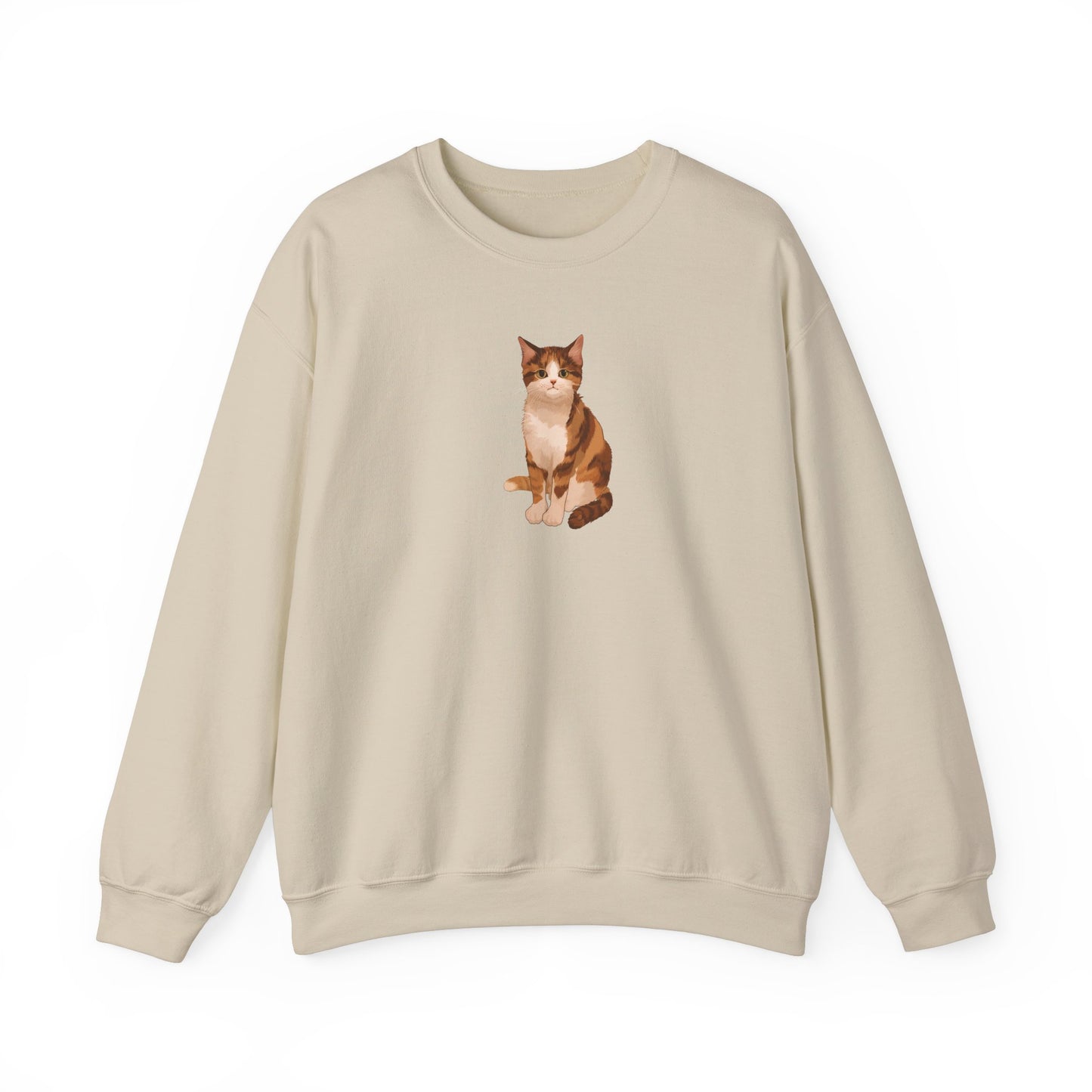 Cute Cat (Unisex Heavy Blend™ Crewneck Sweatshirt)