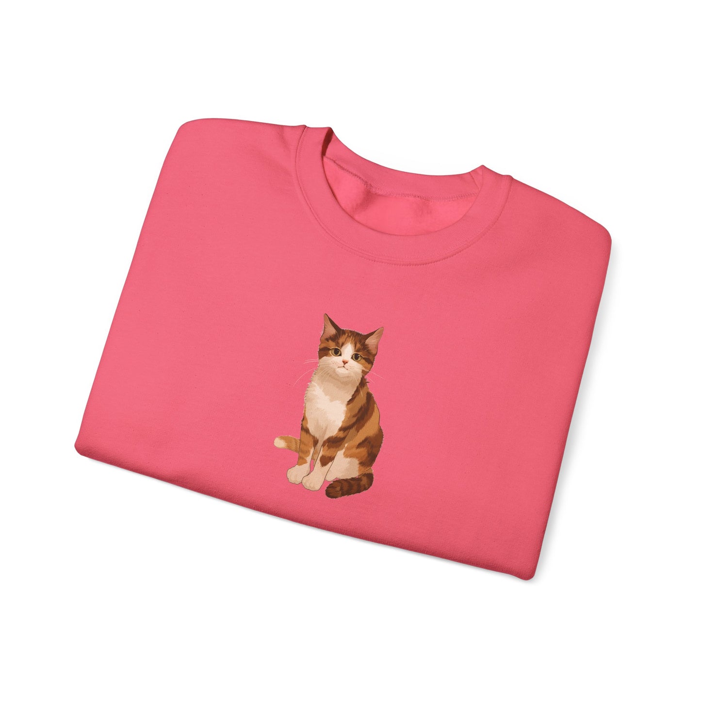Cute Cat (Unisex Heavy Blend™ Crewneck Sweatshirt)