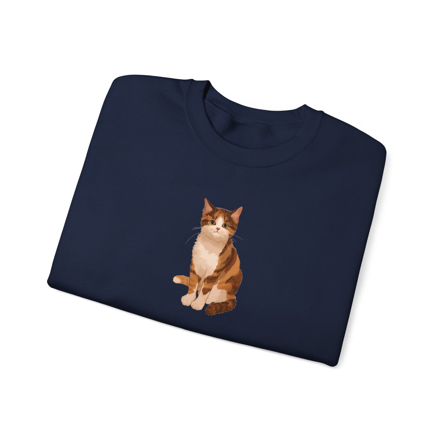 Cute Cat (Unisex Heavy Blend™ Crewneck Sweatshirt)