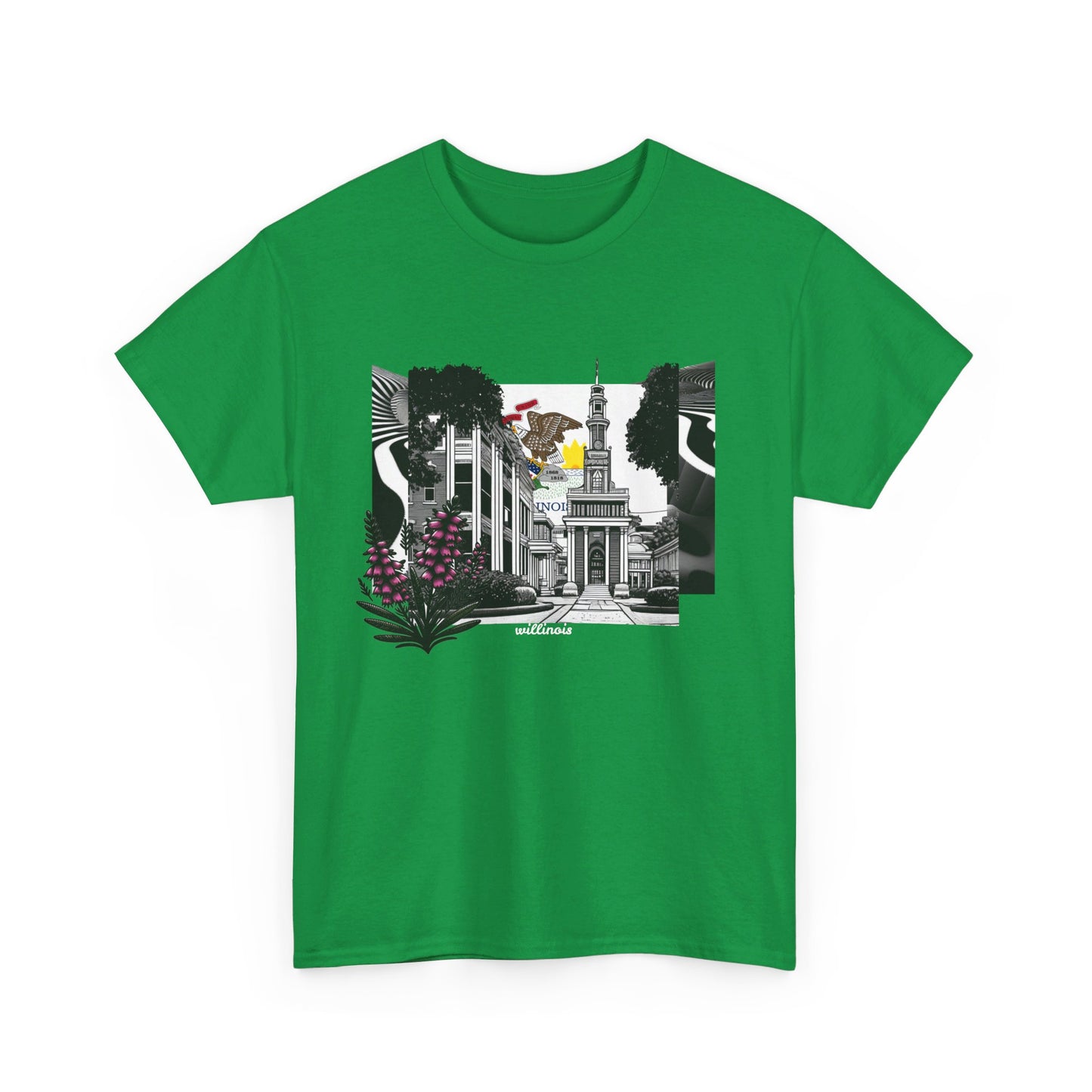 W Illinois Willinois (Unisex Heavy Cotton Tee)