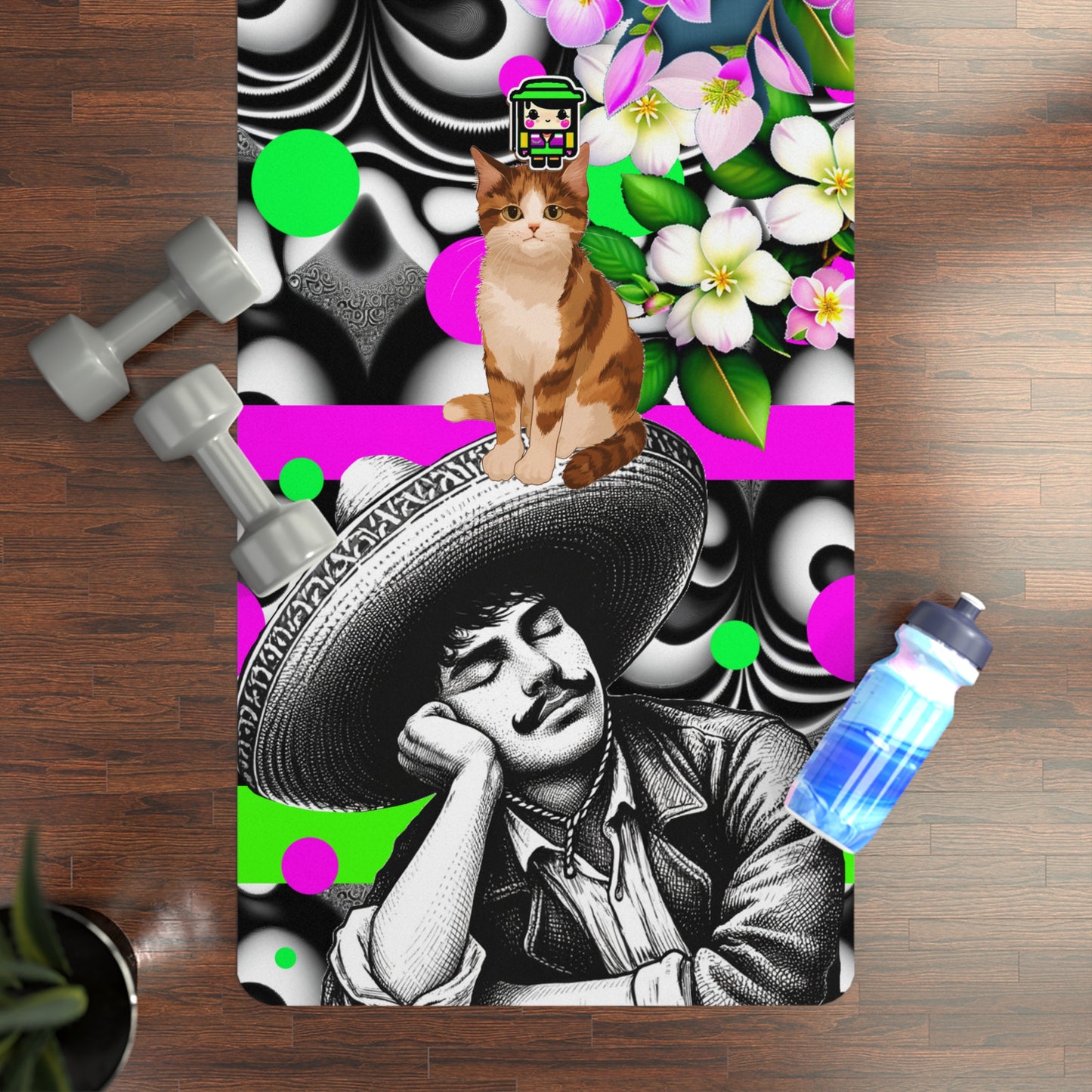Sleepy Time (Rubber Yoga Mat)