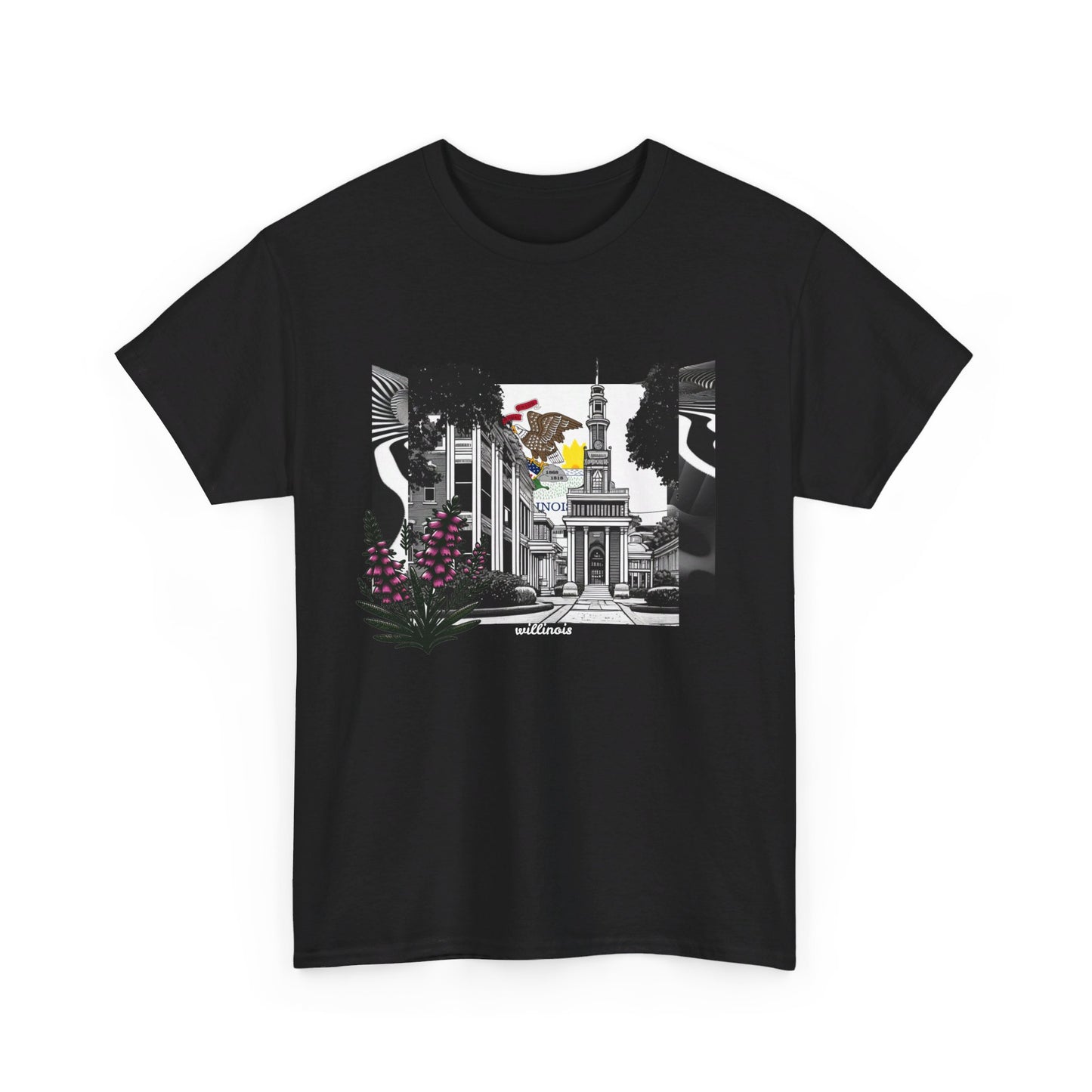 W Illinois Willinois (Unisex Heavy Cotton Tee)