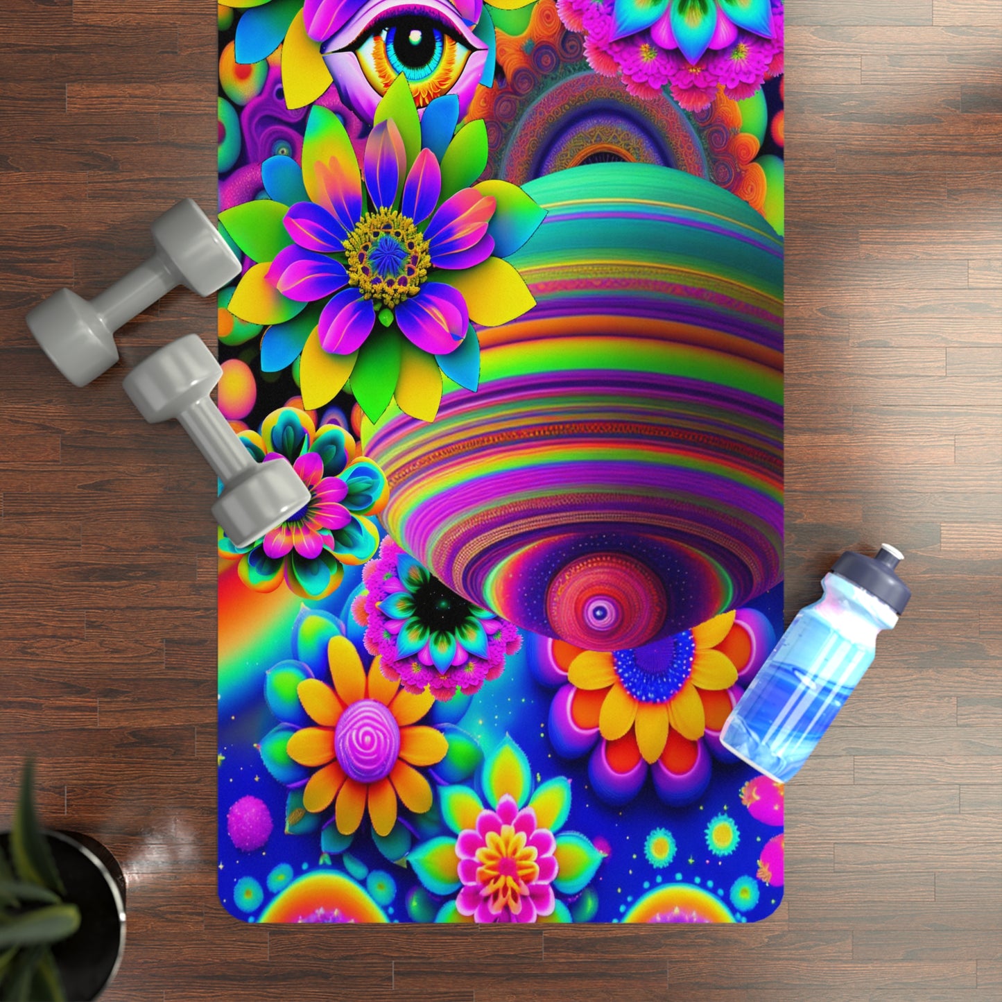 Flower-verse (Rubber Yoga Mat)