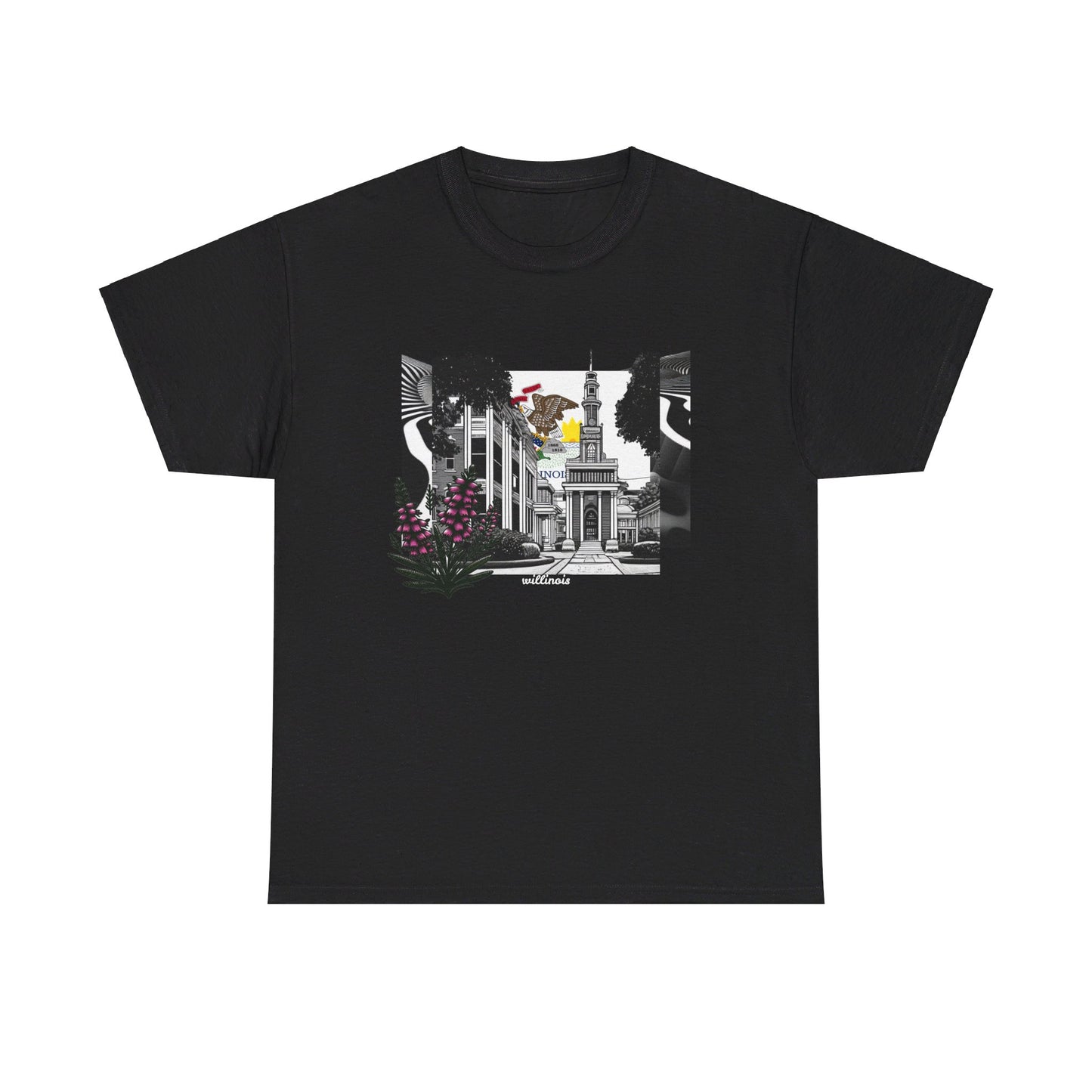 W Illinois Willinois (Unisex Heavy Cotton Tee)