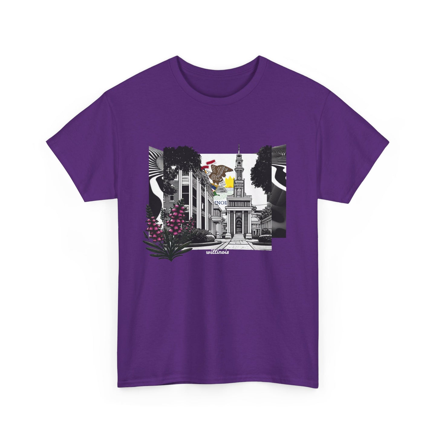 W Illinois Willinois (Unisex Heavy Cotton Tee)