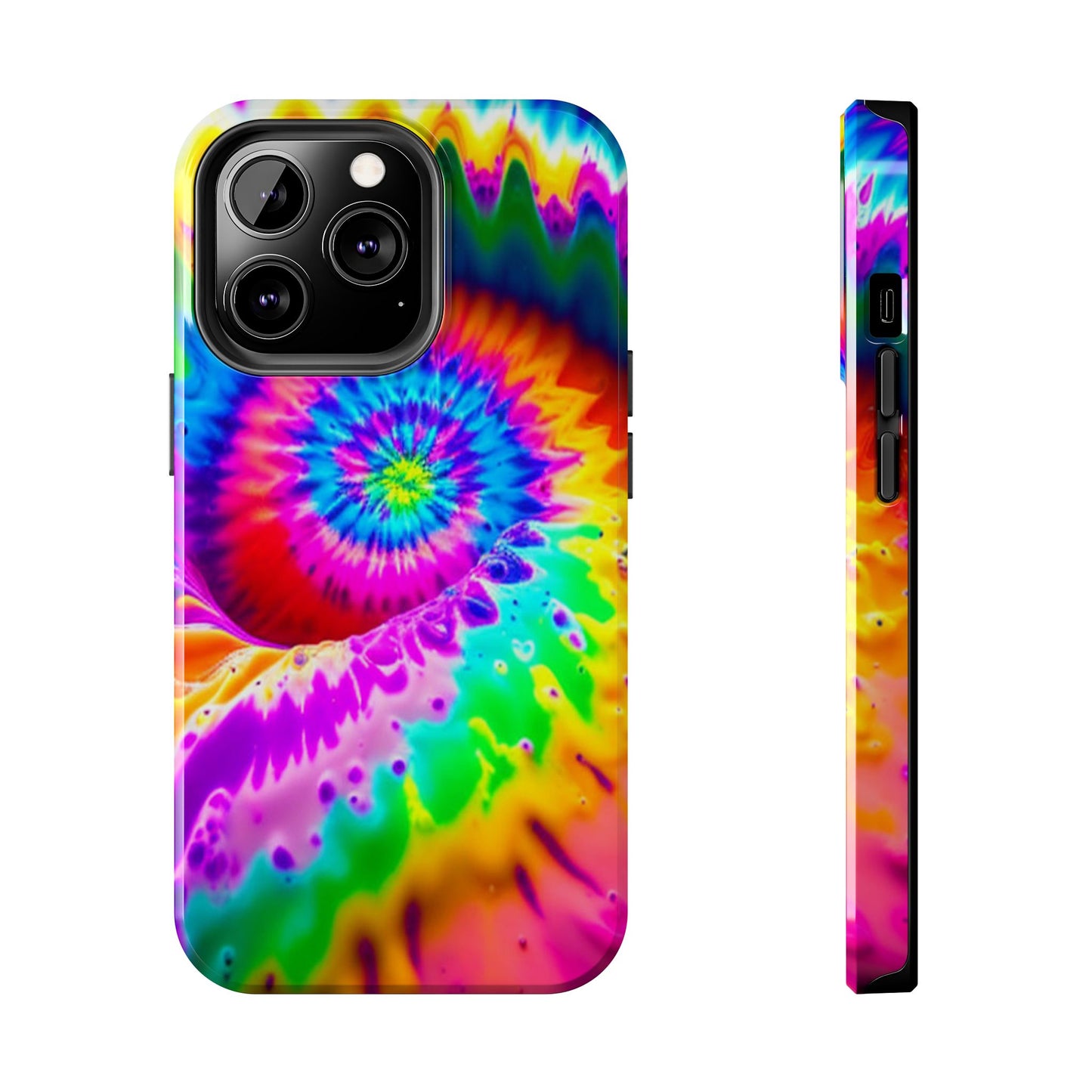 W Tie-Dye Wie-Wye (Tough iPhone Case)