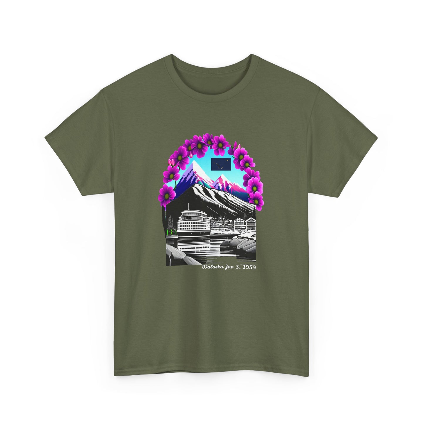 W Alaska Walaska (Unisex Heavy Cotton Tee)