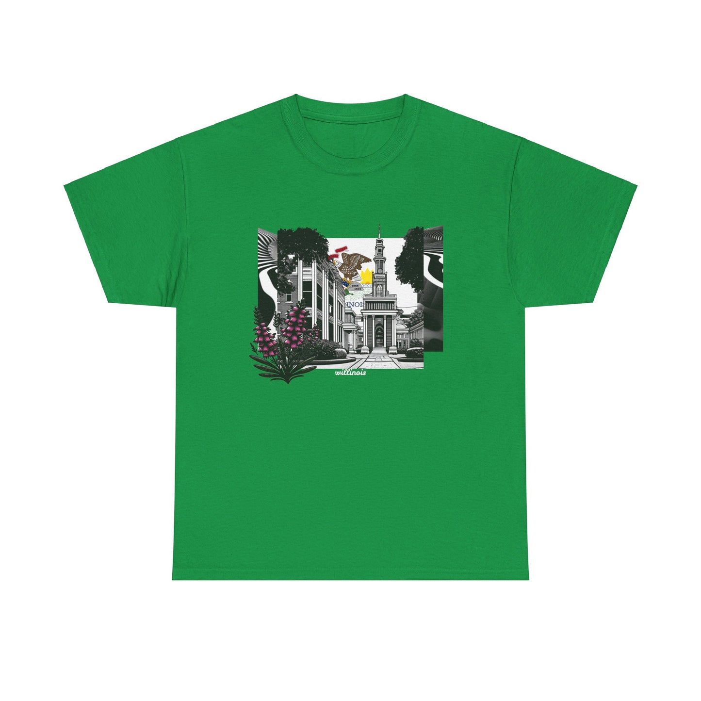 W Illinois Willinois (Unisex Heavy Cotton Tee)