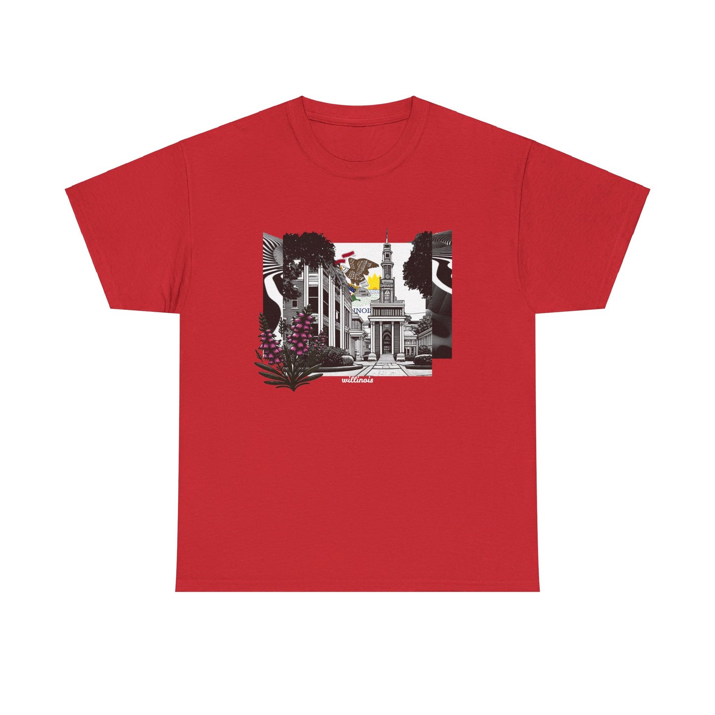 W Illinois Willinois (Unisex Heavy Cotton Tee)