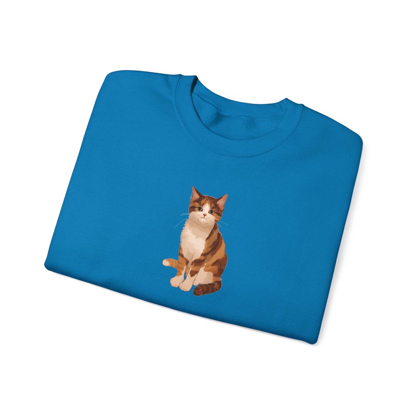 Cute Cat (Unisex Heavy Blend™ Crewneck Sweatshirt)