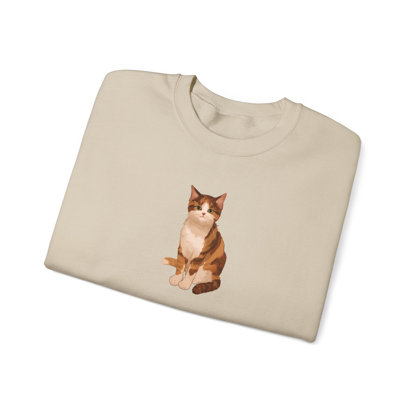 Cute Cat (Unisex Heavy Blend™ Crewneck Sweatshirt)