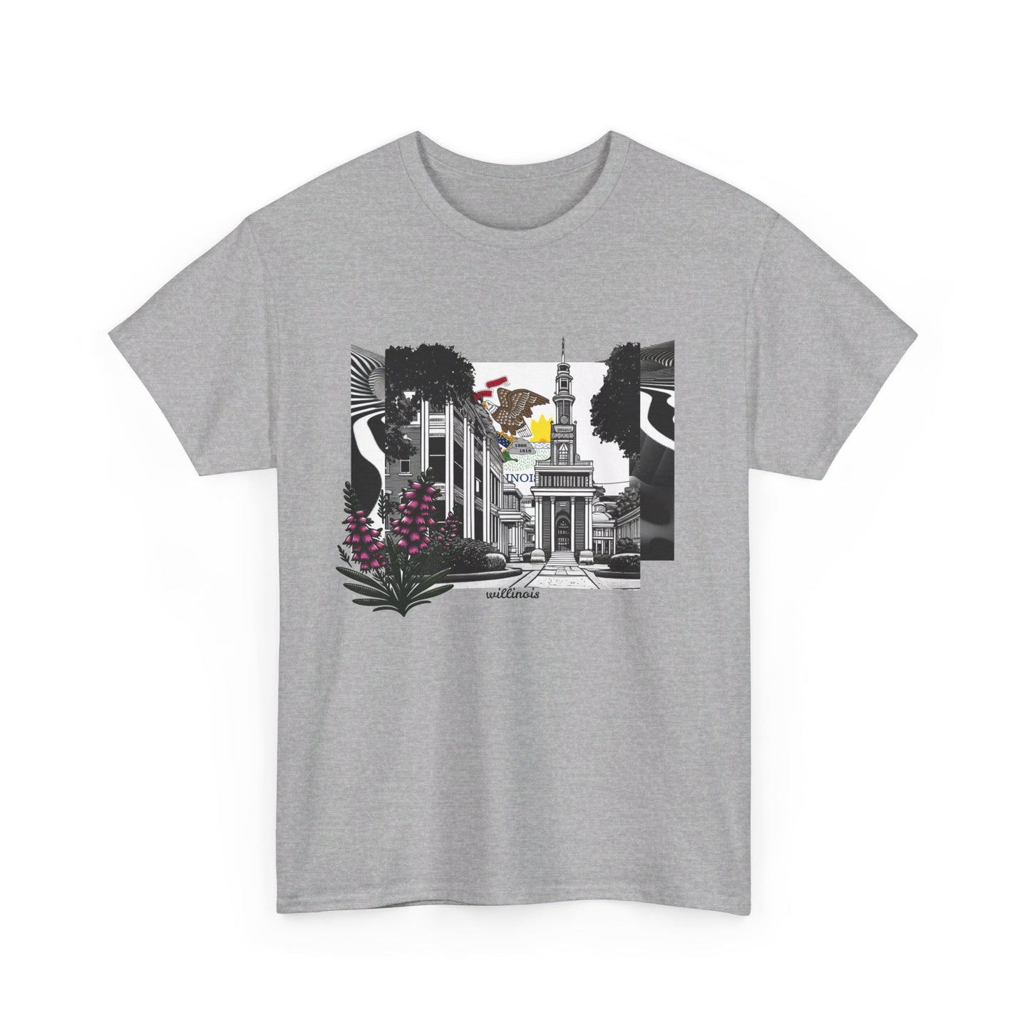 W Illinois Willinois (Unisex Heavy Cotton Tee)