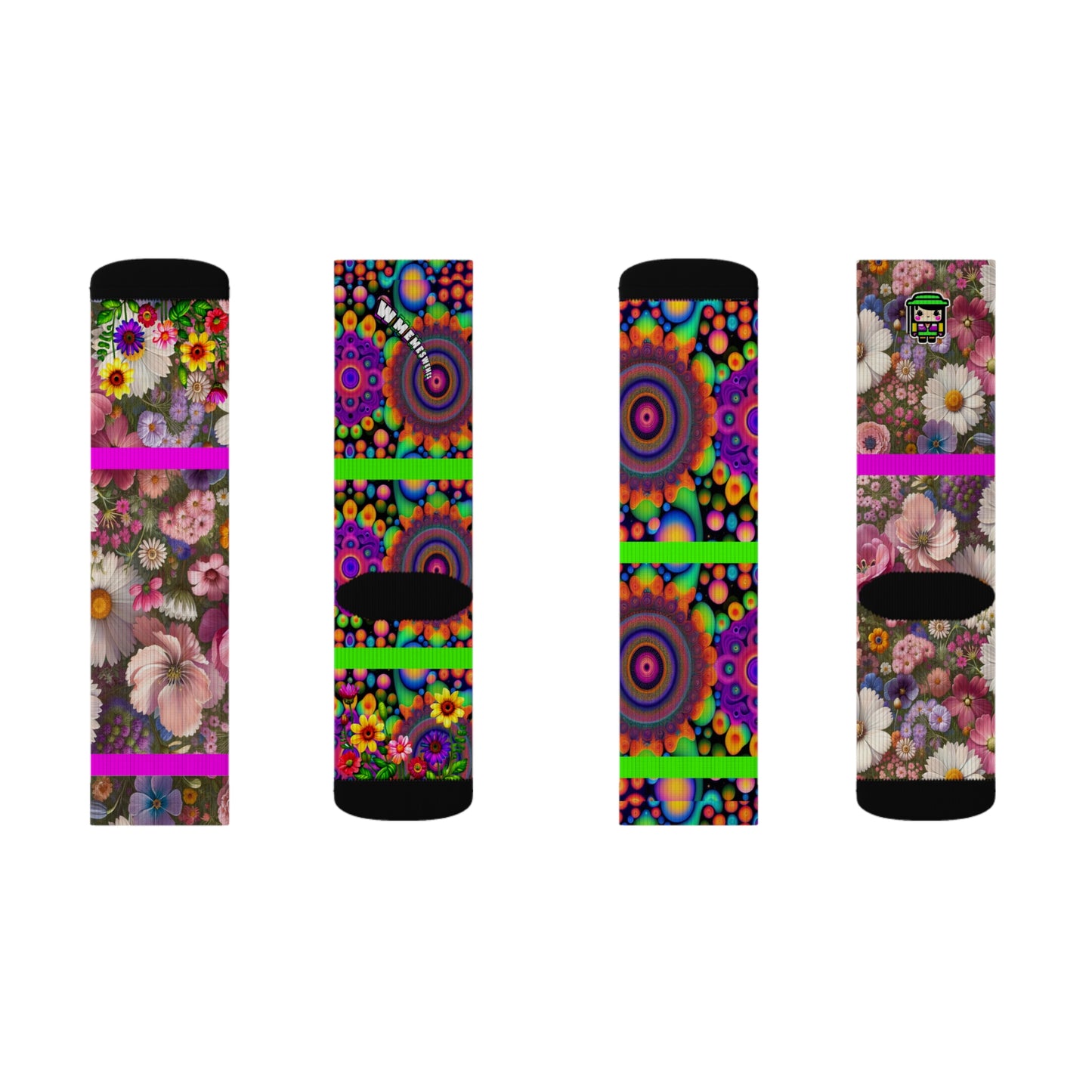 Enter the Flower-verse (Sublimation Socks)