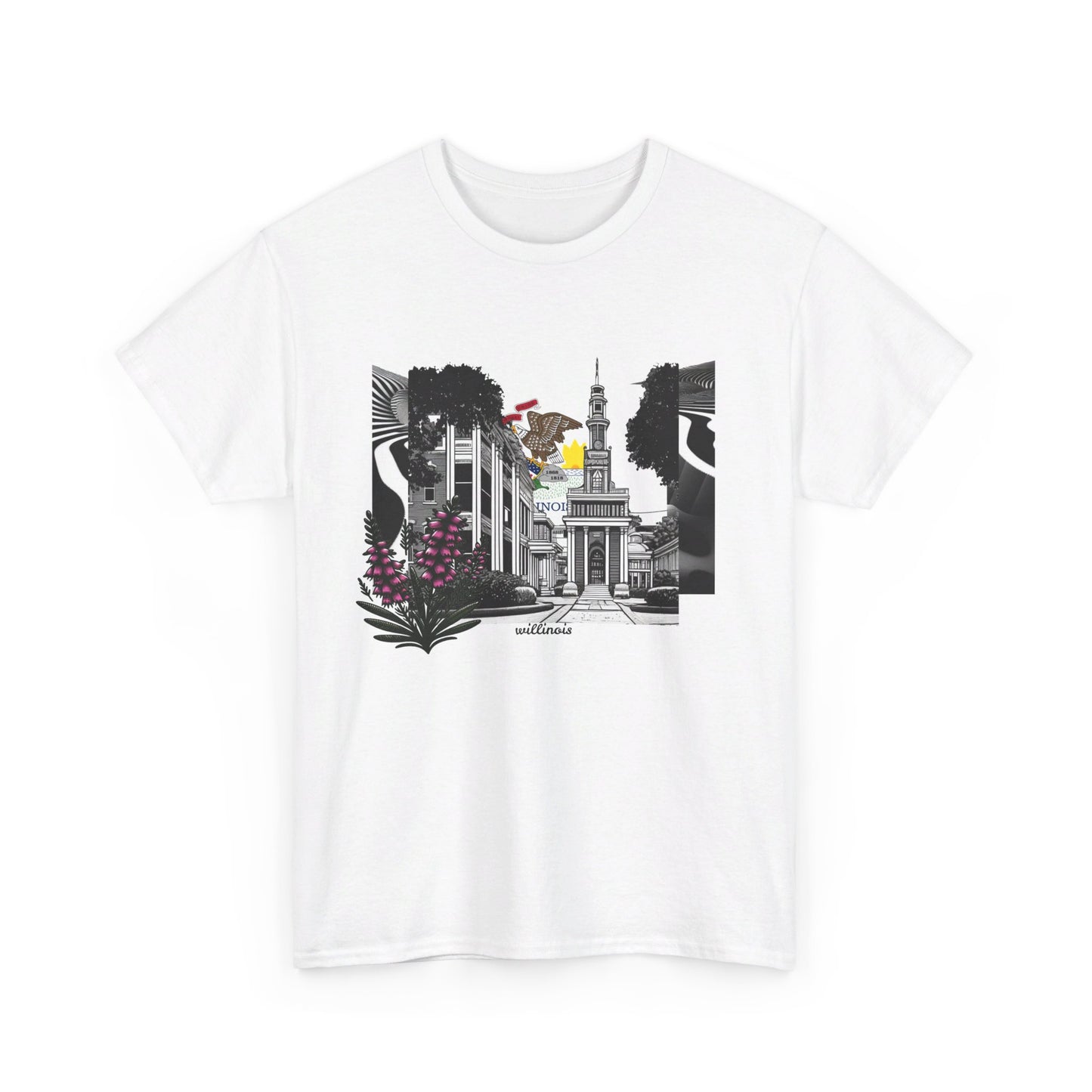 W Illinois Willinois (Unisex Heavy Cotton Tee)