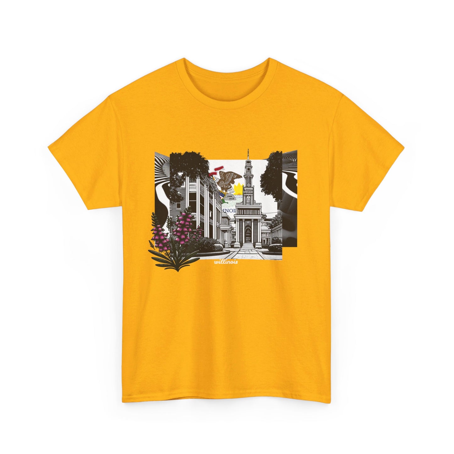 W Illinois Willinois (Unisex Heavy Cotton Tee)
