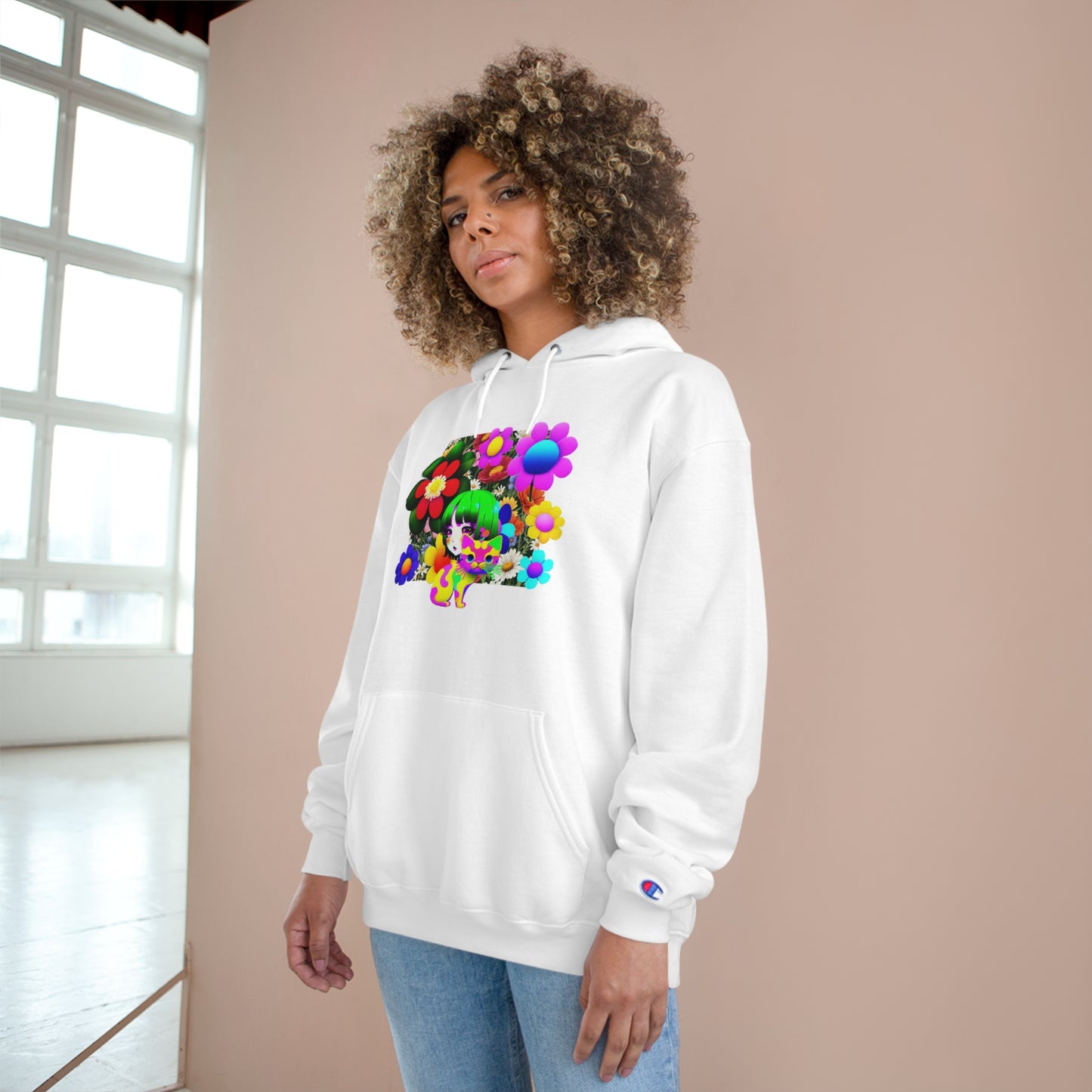 Hiding In The Cuteness (Champion Hoodie)
