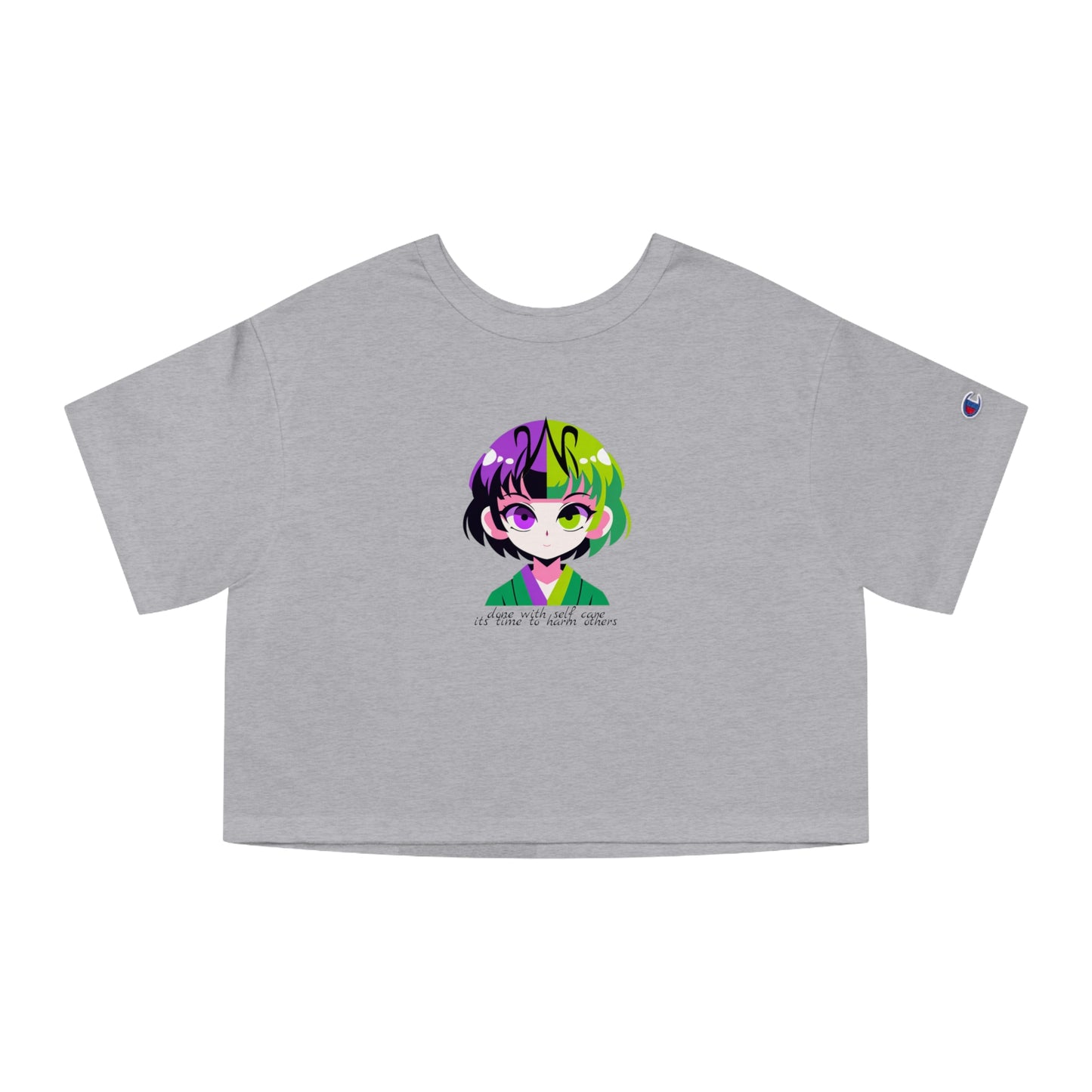 "Done with Self Care, Its time to Harm others" (Champion Women's Heritage Cropped T-Shirt)