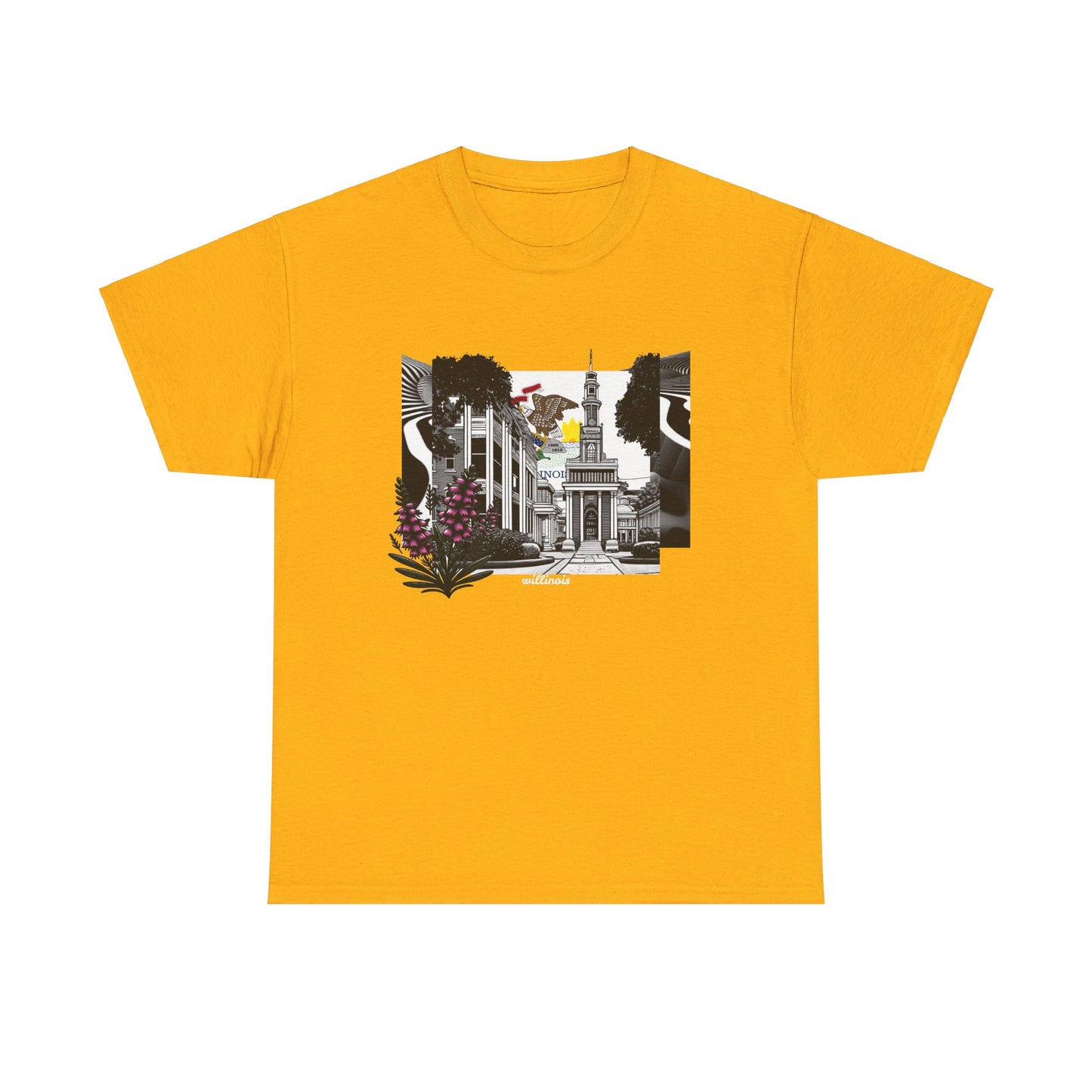 W Illinois Willinois (Unisex Heavy Cotton Tee)