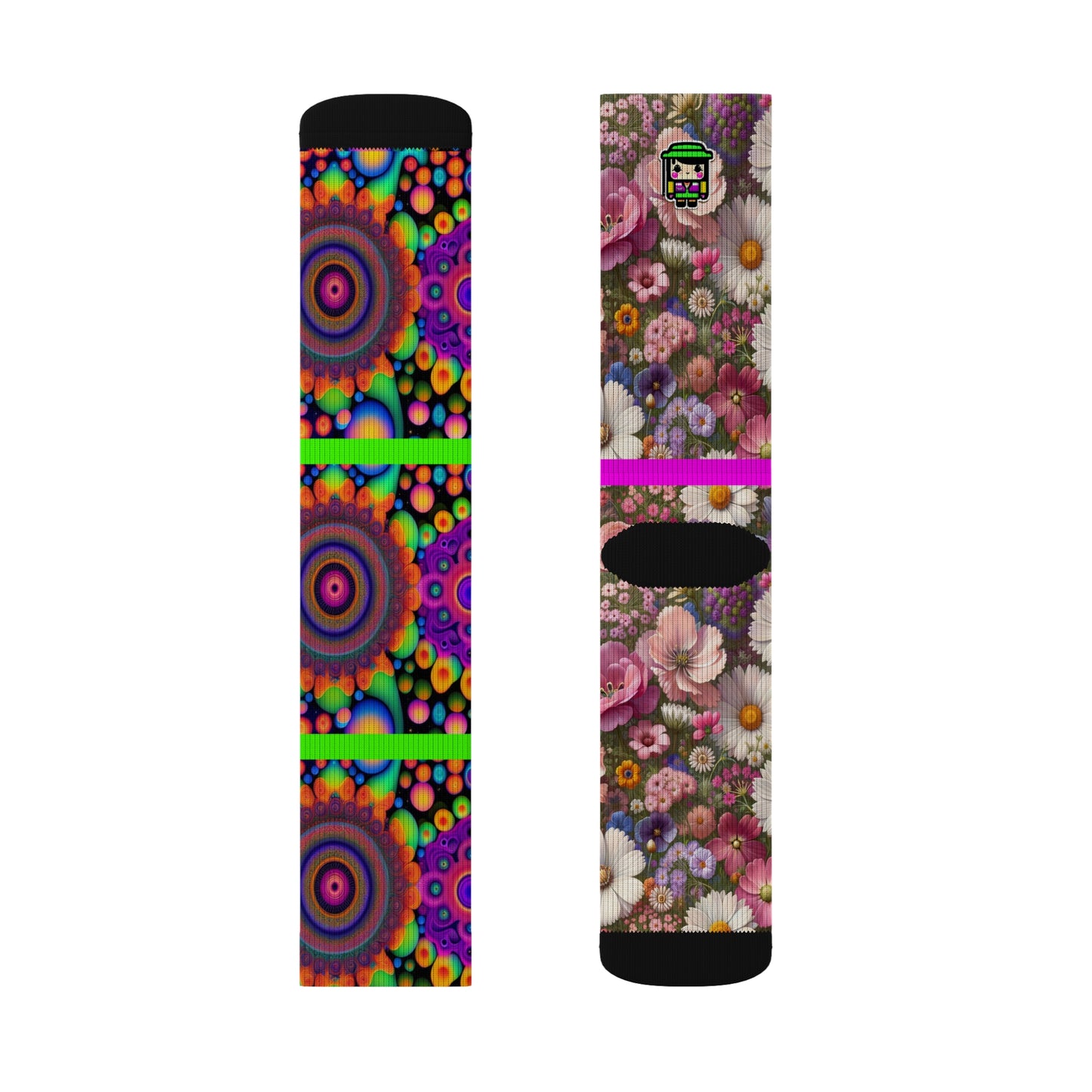 Enter the Flower-verse (Sublimation Socks)
