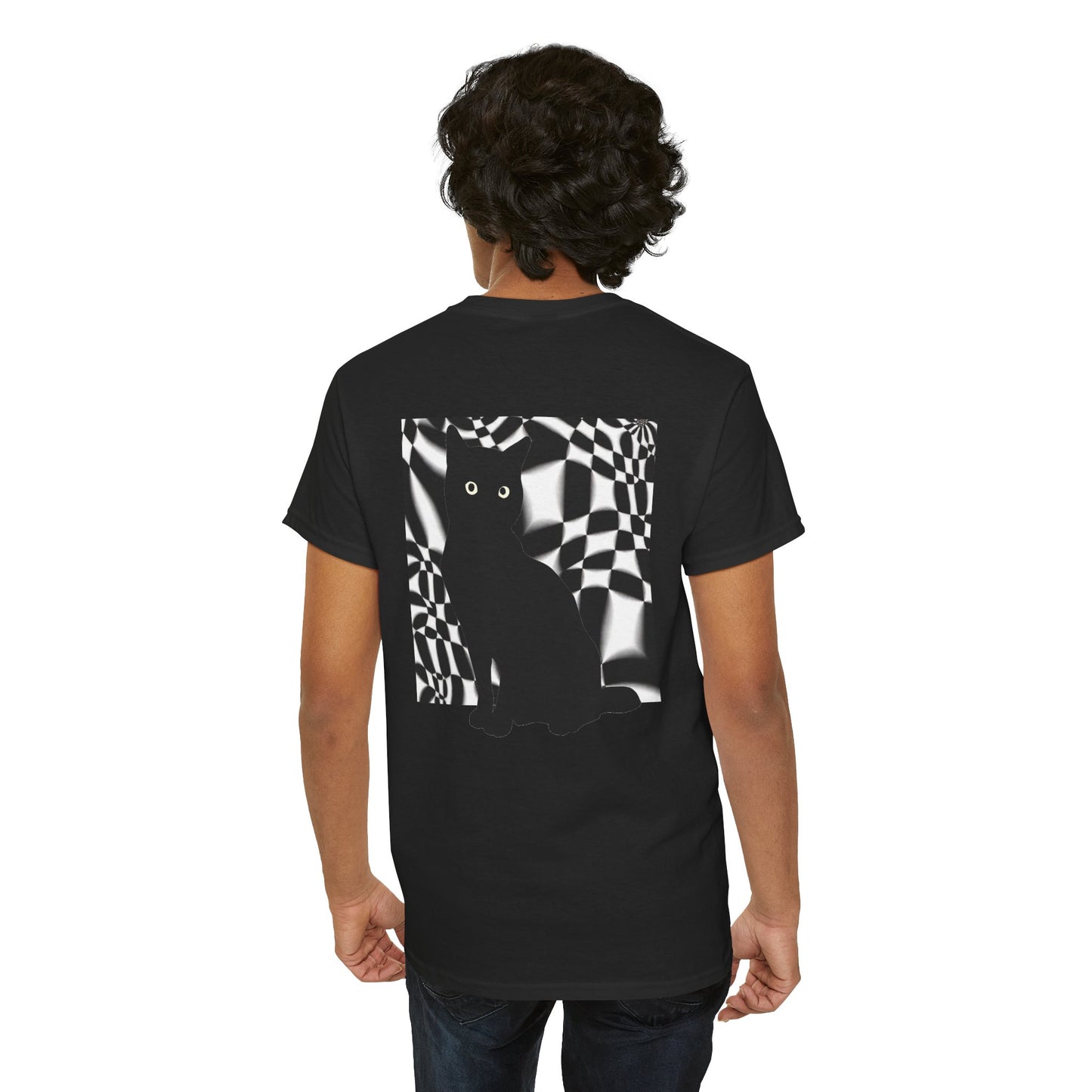 Cute Cat Universes かわいい猫の世界 Unisex Heavy Cotton Tee