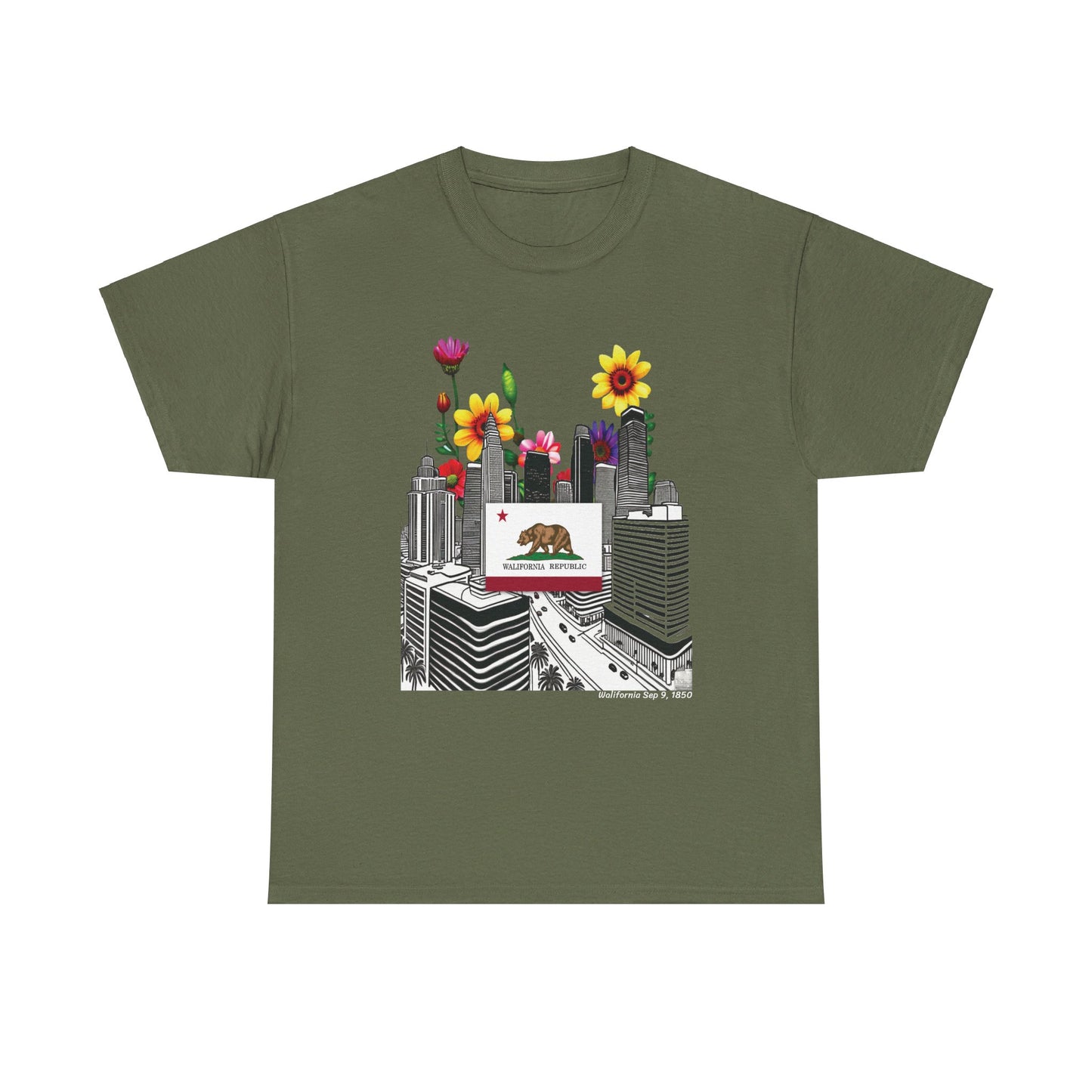 W California Walifornia (Unisex Heavy Cotton Tee)