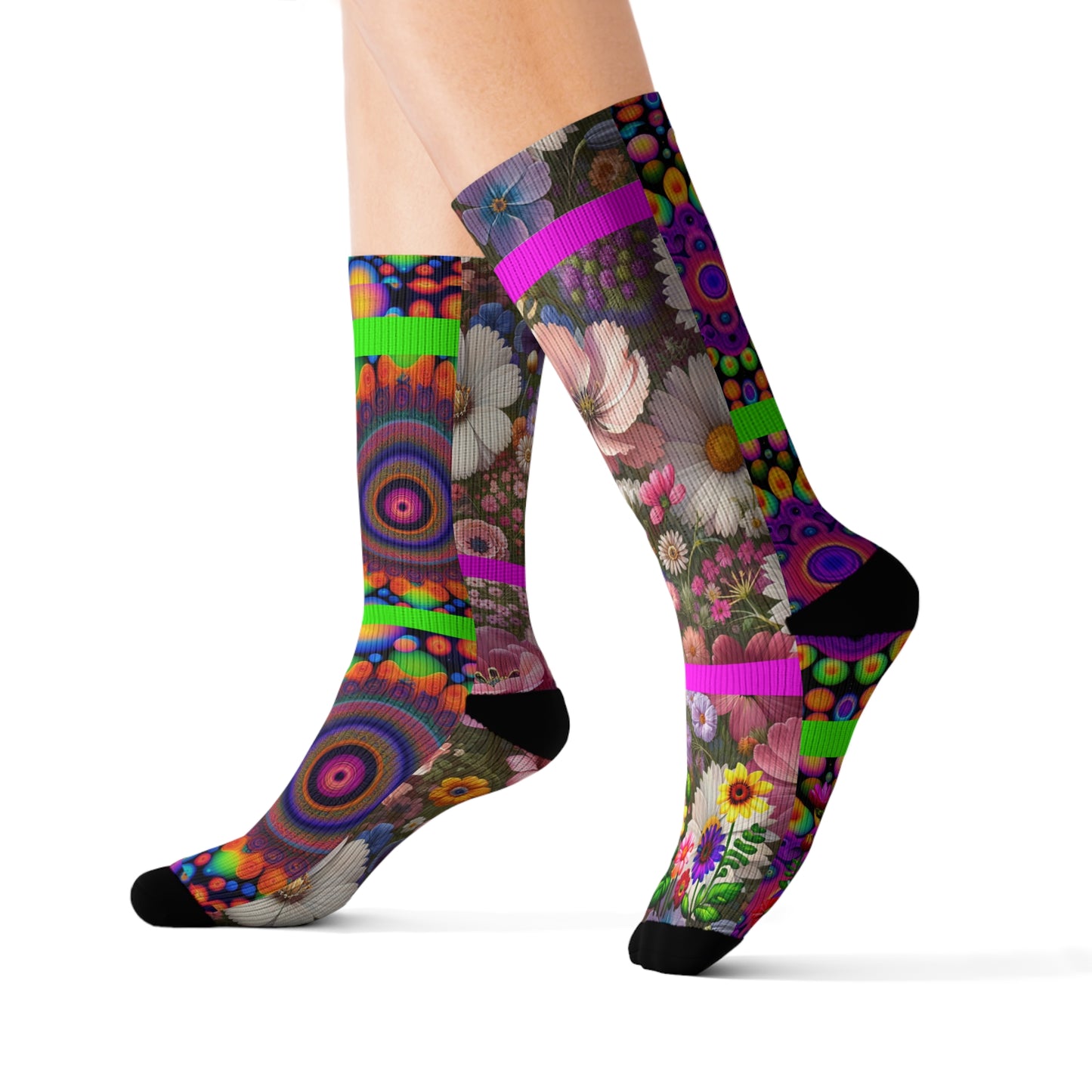 Enter the Flower-verse (Sublimation Socks)