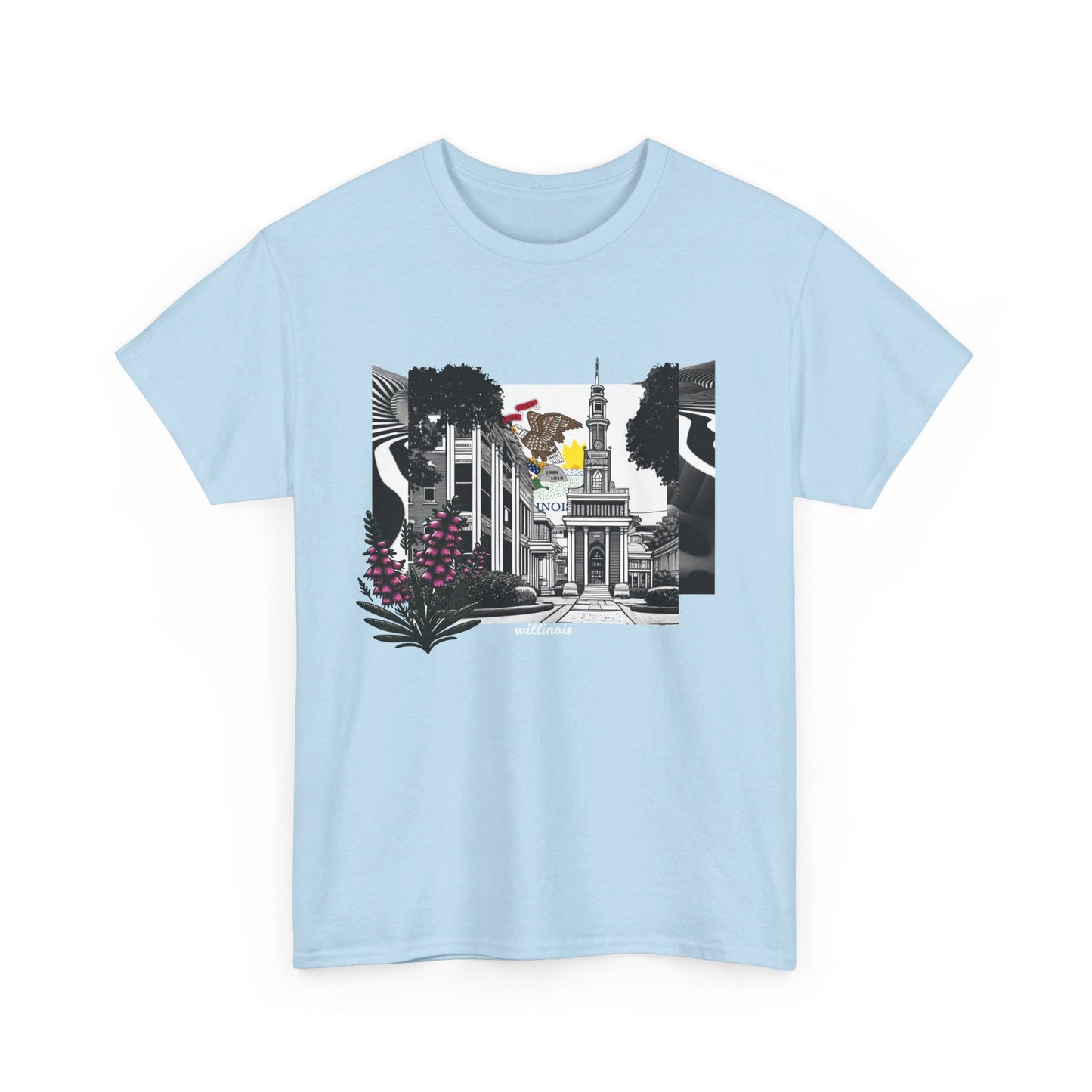 W Illinois Willinois (Unisex Heavy Cotton Tee)