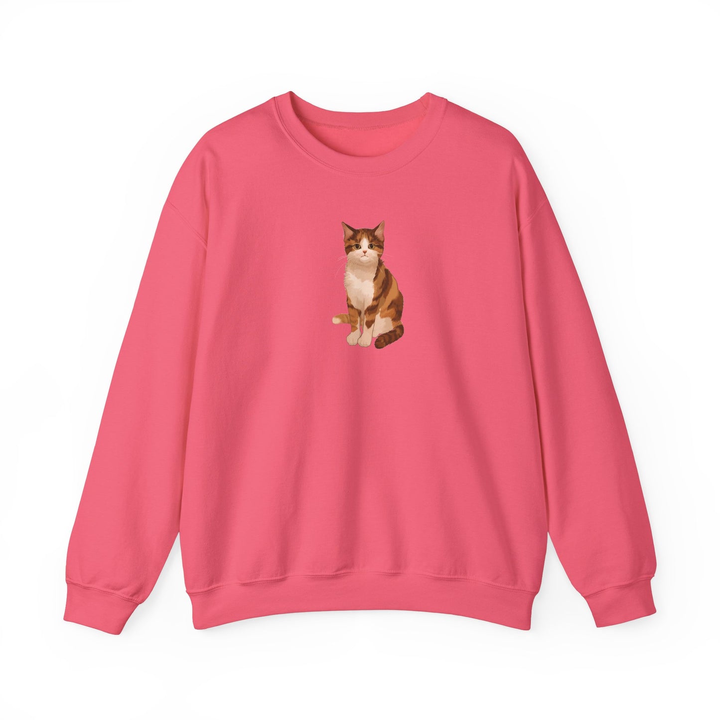 Cute Cat (Unisex Heavy Blend™ Crewneck Sweatshirt)