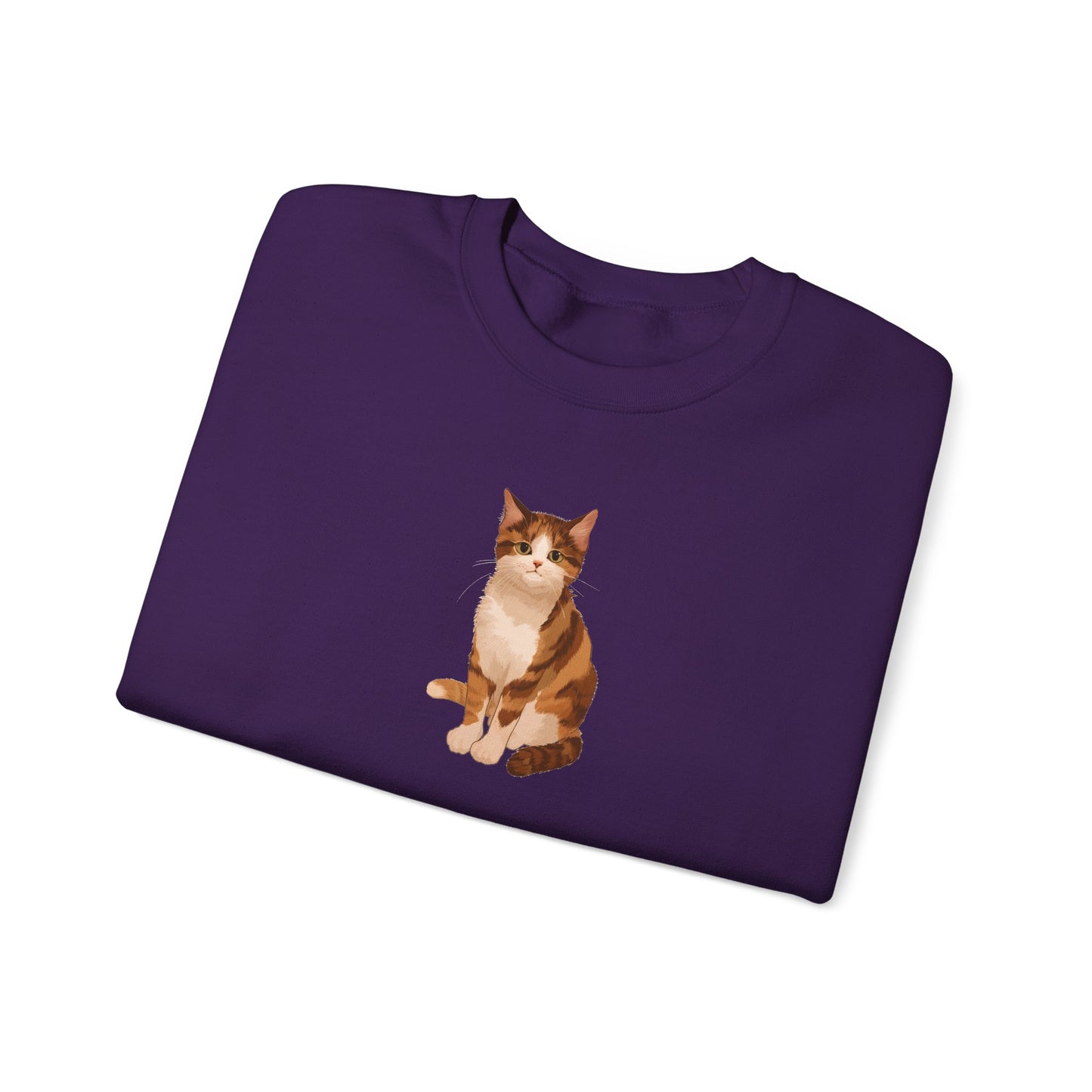 Cute Cat (Unisex Heavy Blend™ Crewneck Sweatshirt)