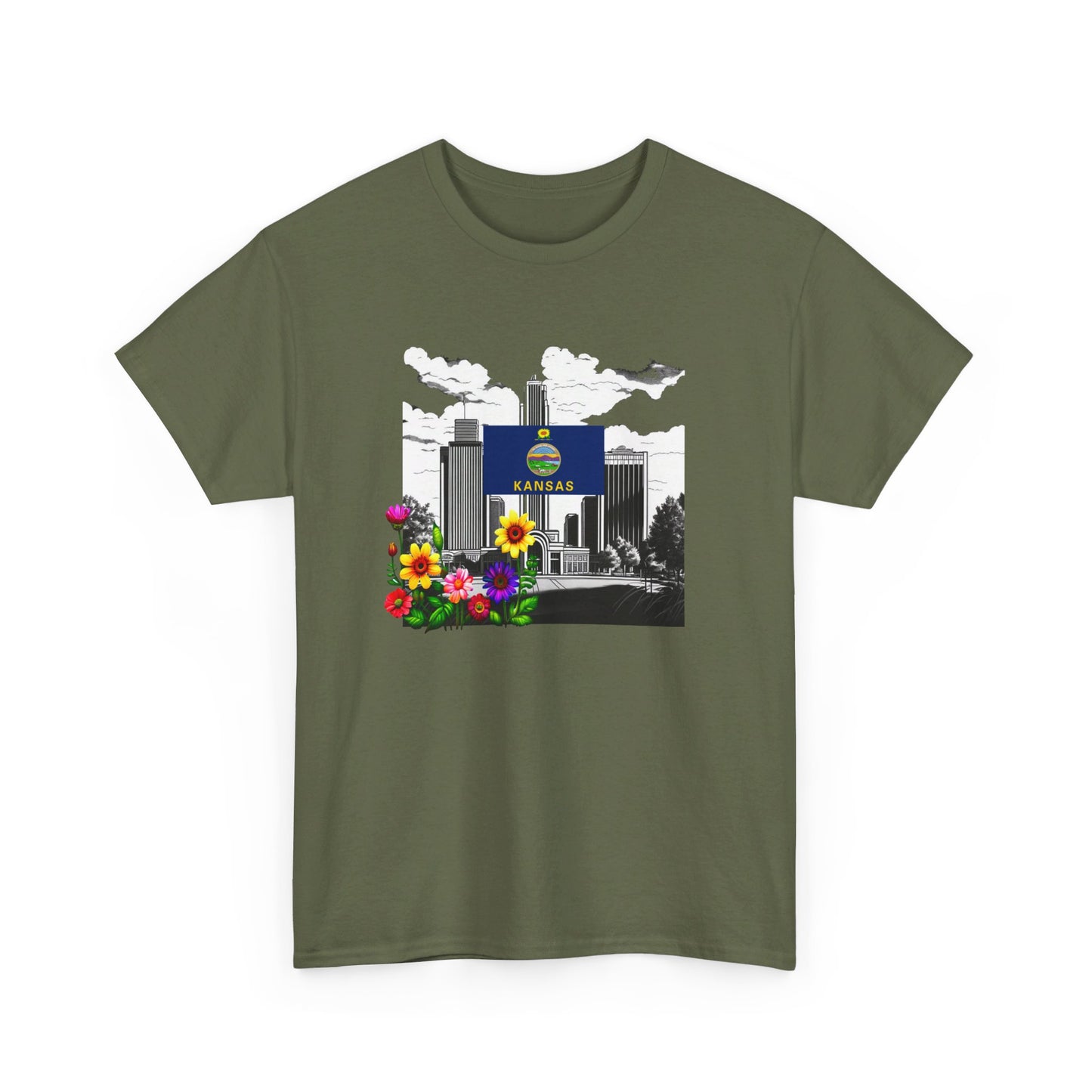 W Kansas Wansas (Unisex Heavy Cotton Tee)