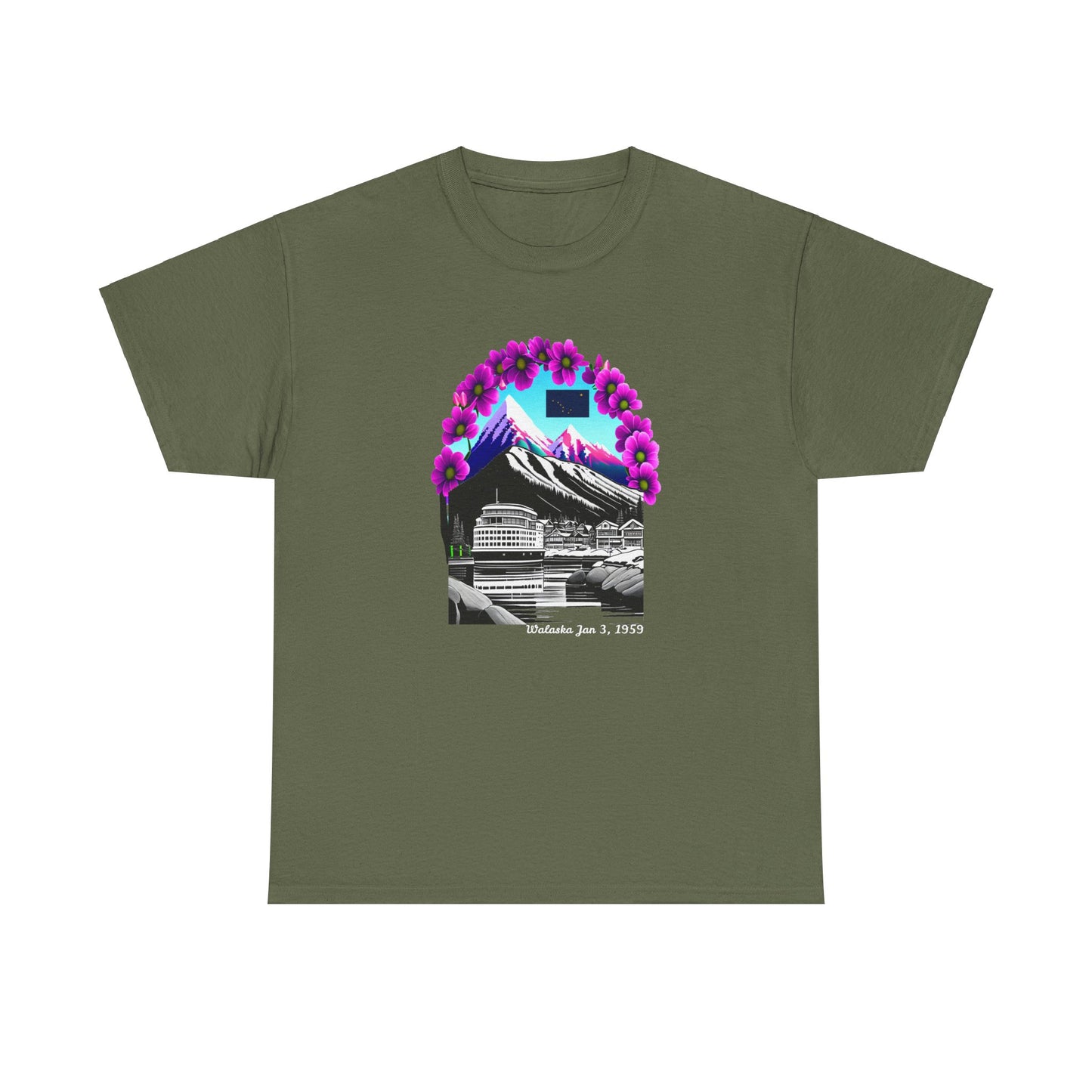 W Alaska Walaska (Unisex Heavy Cotton Tee)