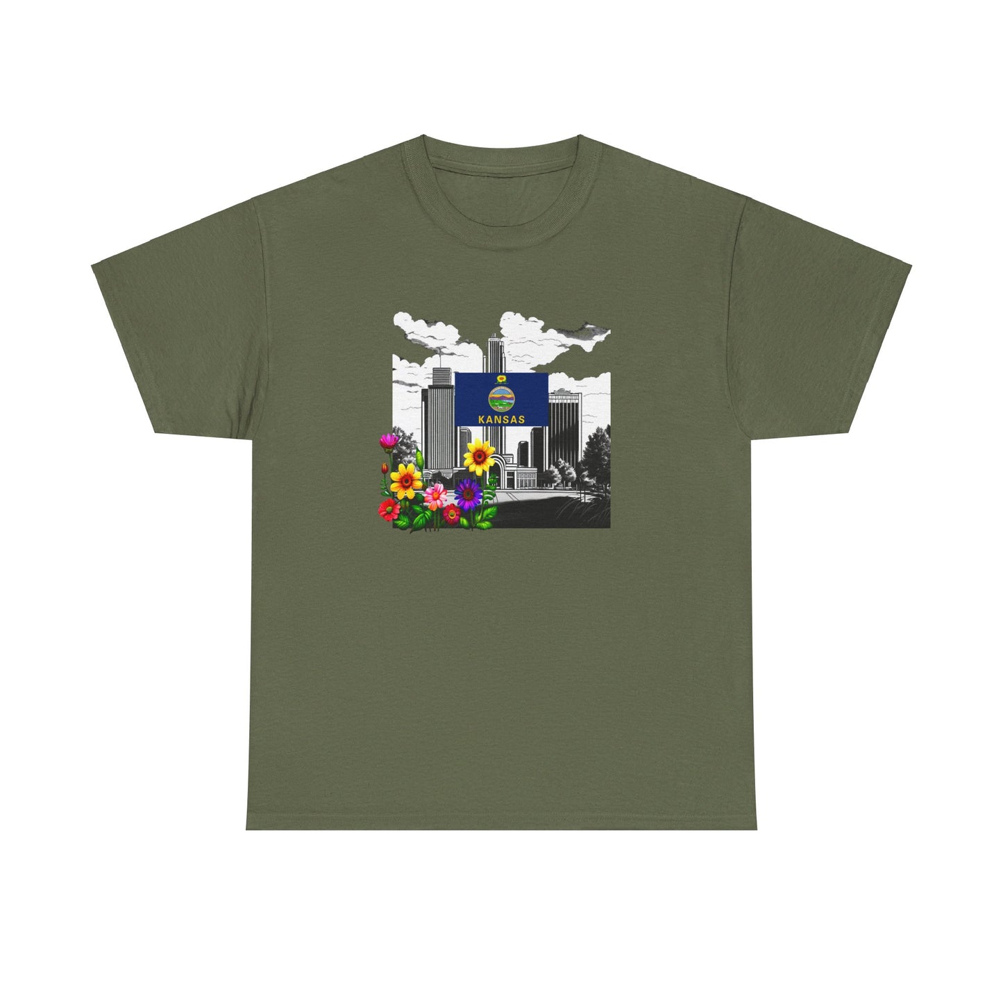 W Kansas Wansas (Unisex Heavy Cotton Tee)