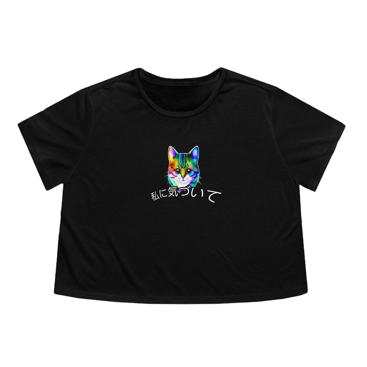 Notice Me (Women's Flowy Cropped Tee)