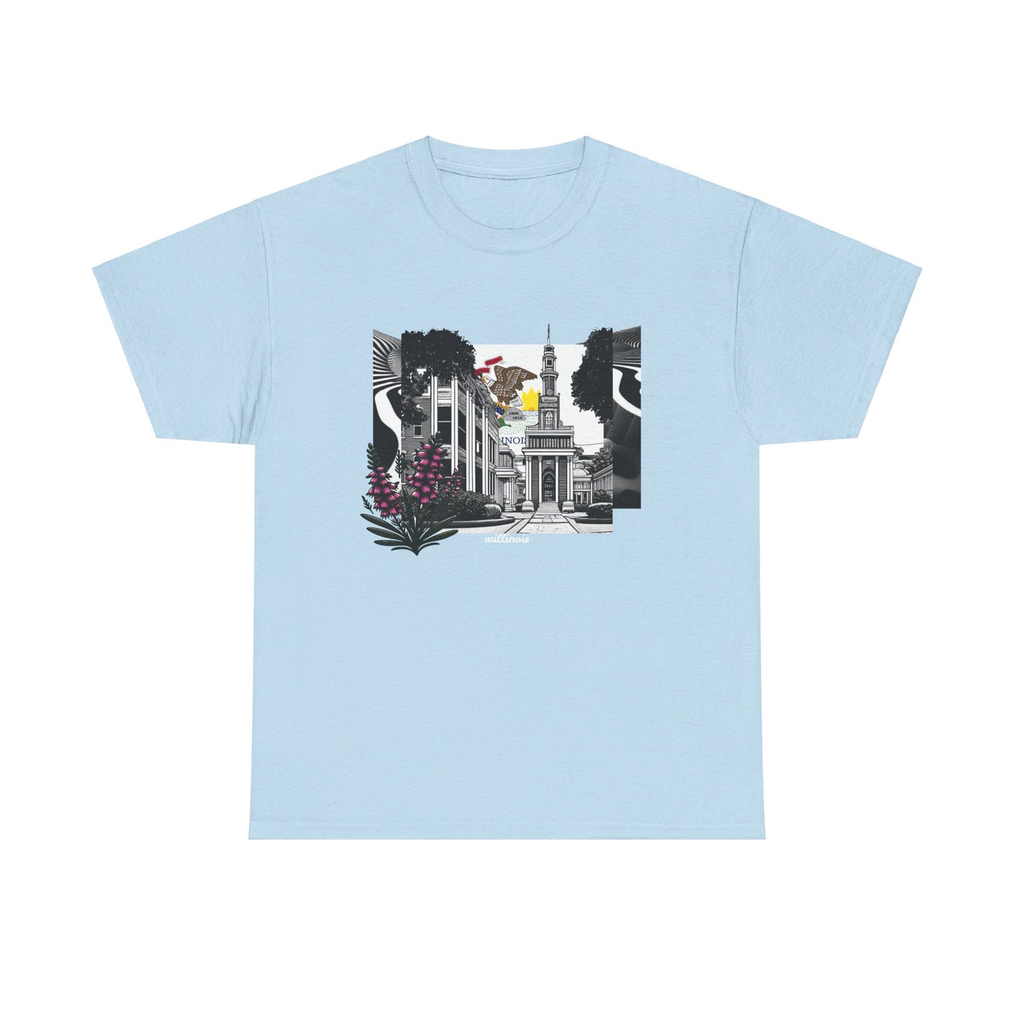 W Illinois Willinois (Unisex Heavy Cotton Tee)