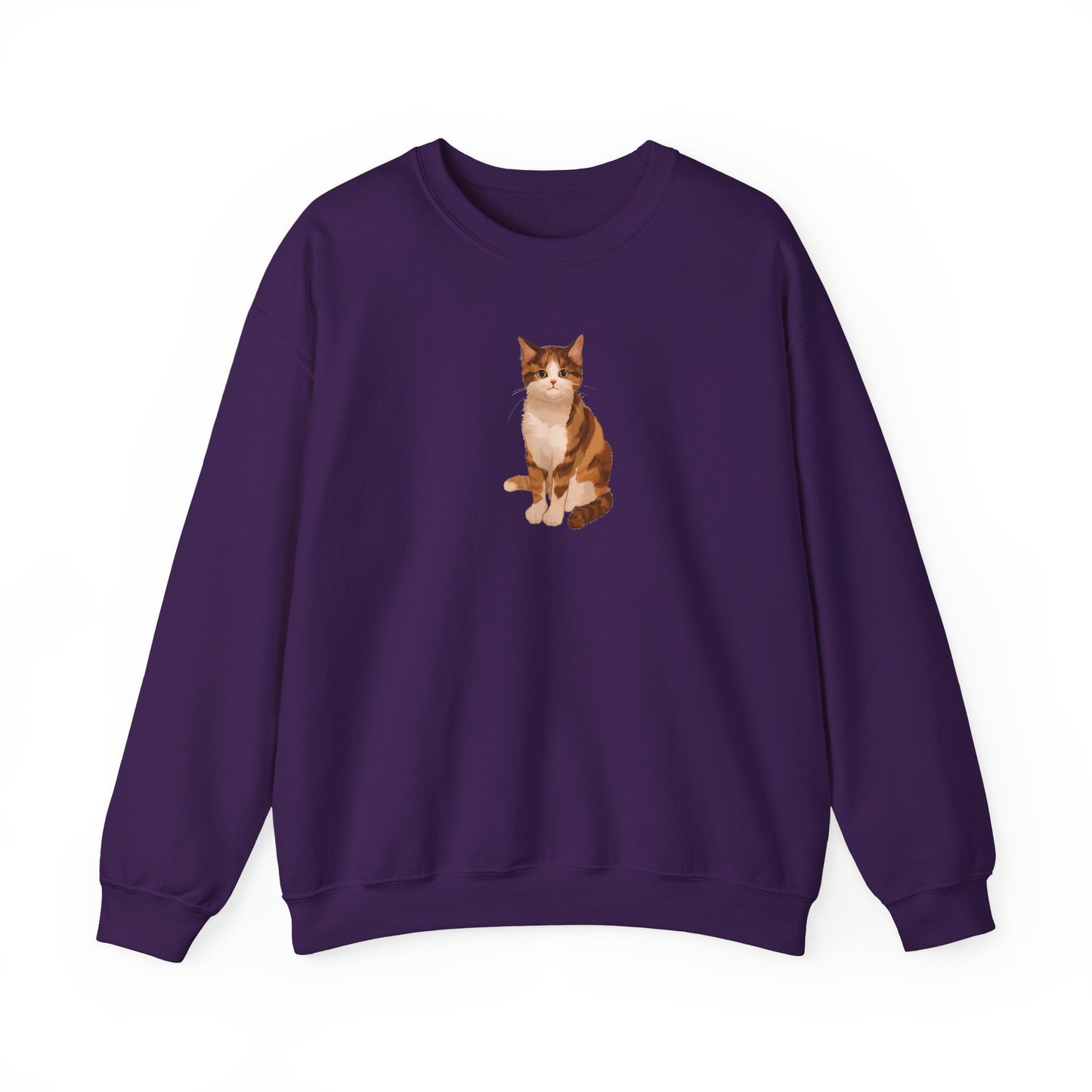 Cute Cat (Unisex Heavy Blend™ Crewneck Sweatshirt)