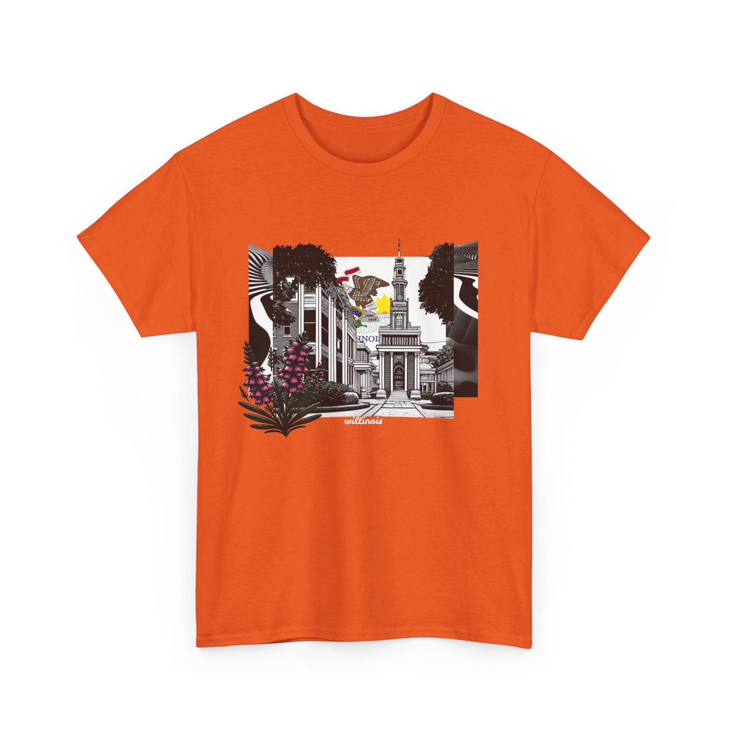 W Illinois Willinois (Unisex Heavy Cotton Tee)