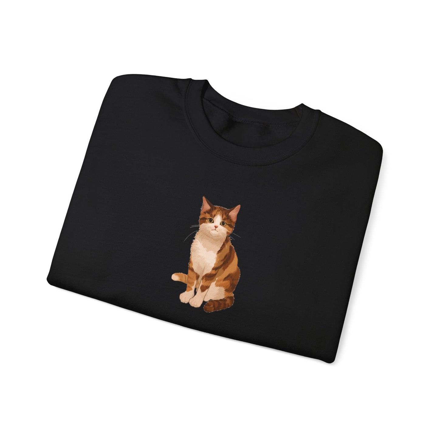 Cute Cat (Unisex Heavy Blend™ Crewneck Sweatshirt)