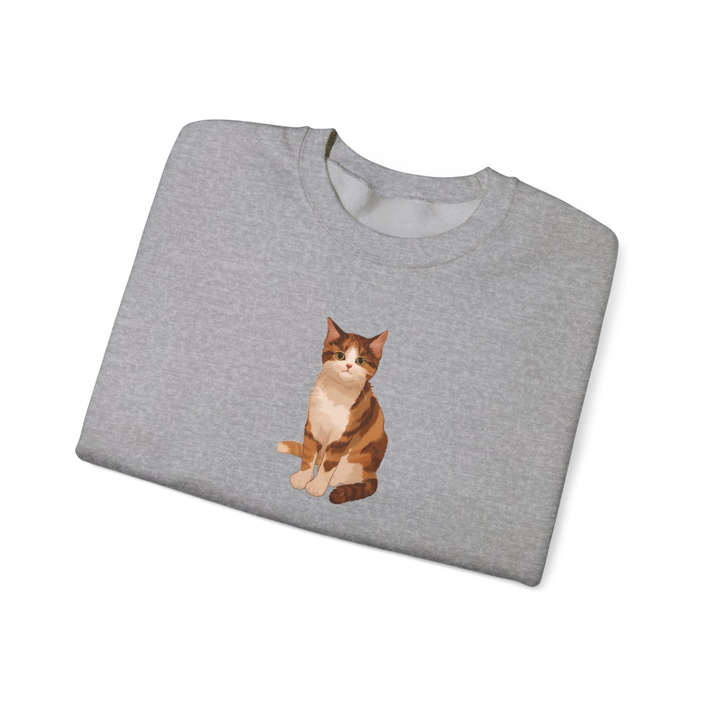 Cute Cat (Unisex Heavy Blend™ Crewneck Sweatshirt)