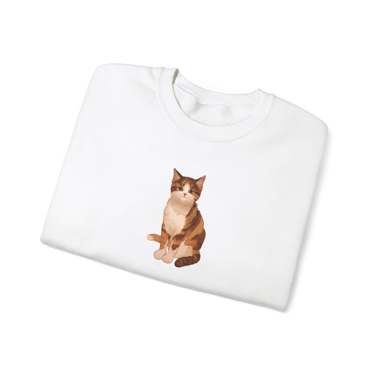 Cute Cat (Unisex Heavy Blend™ Crewneck Sweatshirt)