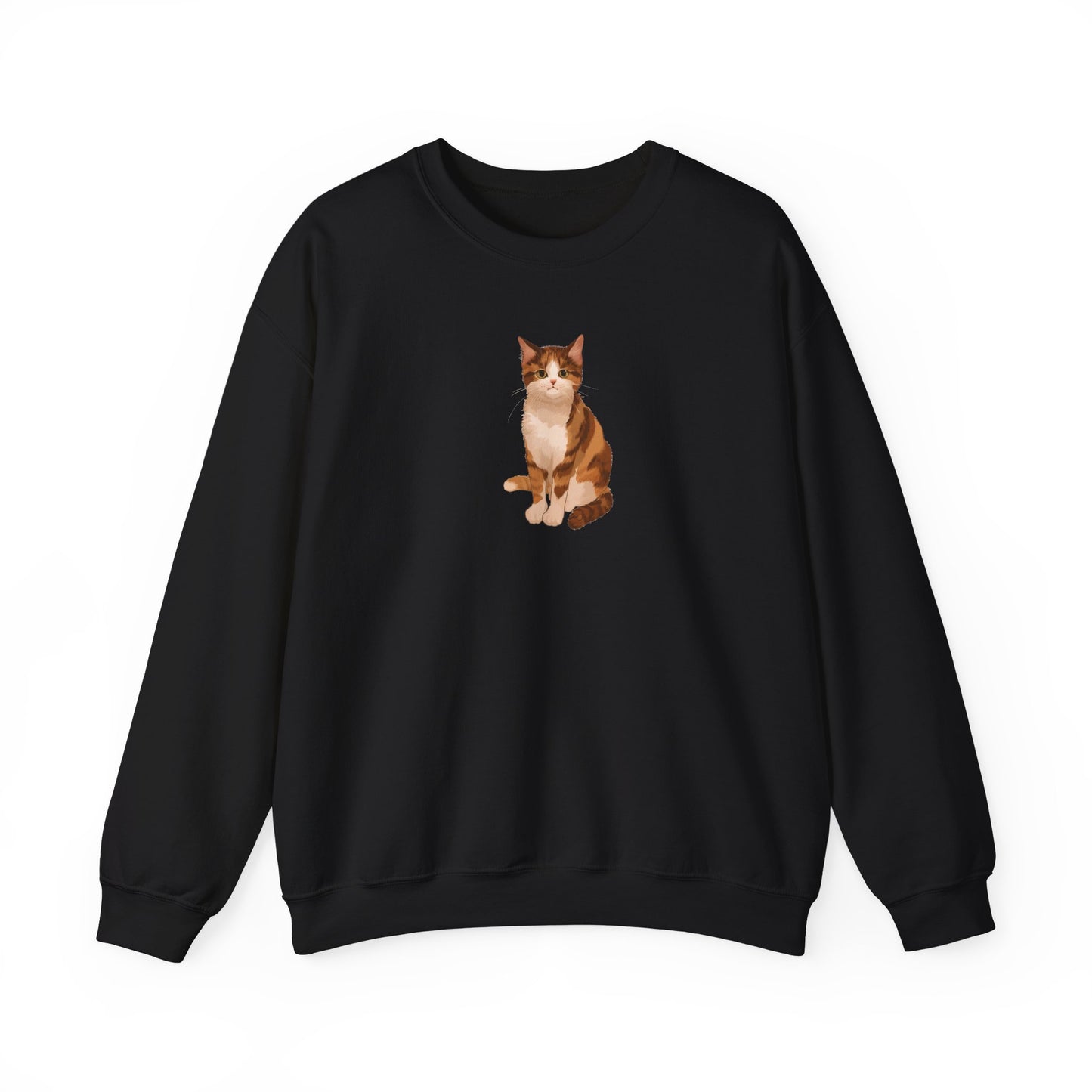 Cute Cat (Unisex Heavy Blend™ Crewneck Sweatshirt)
