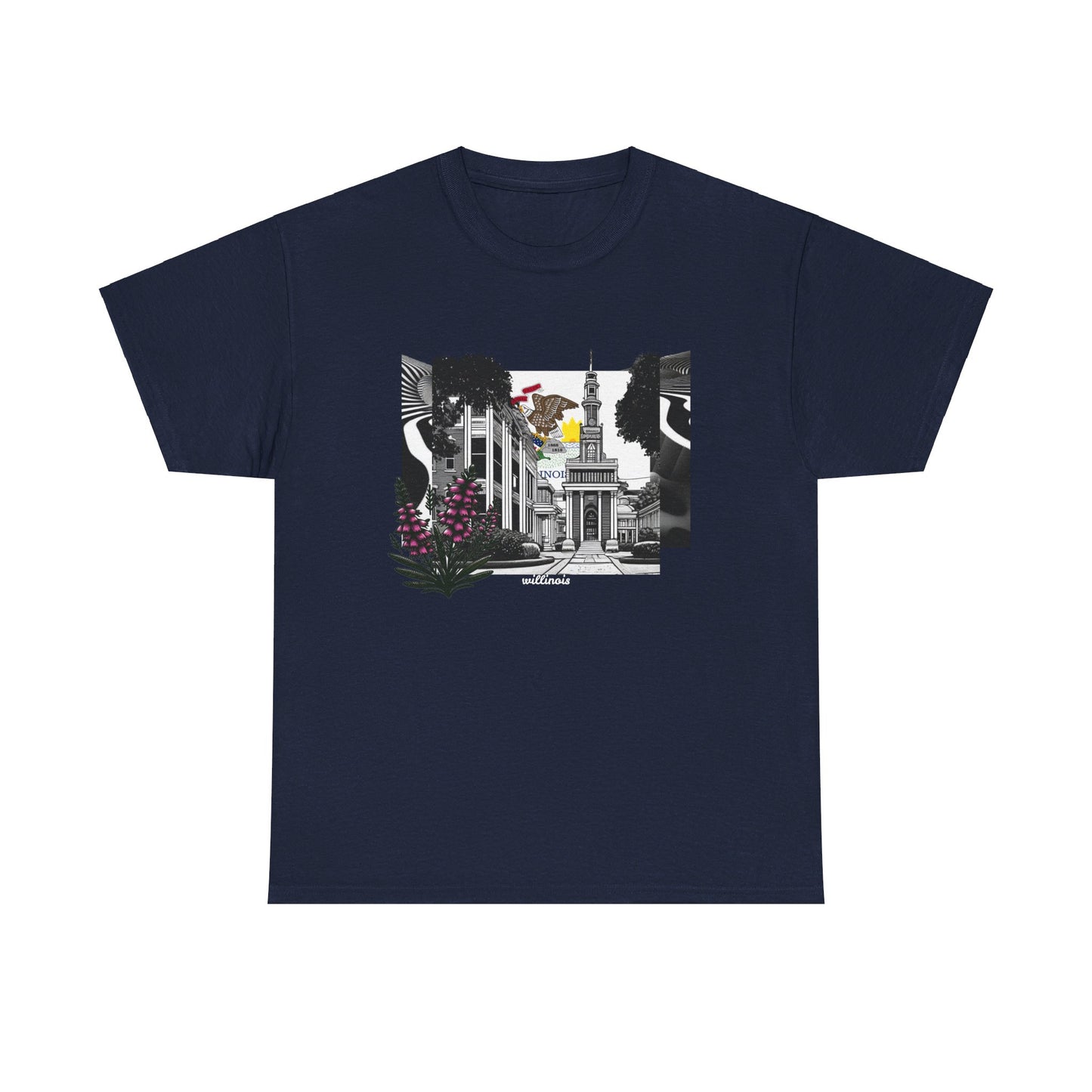 W Illinois Willinois (Unisex Heavy Cotton Tee)