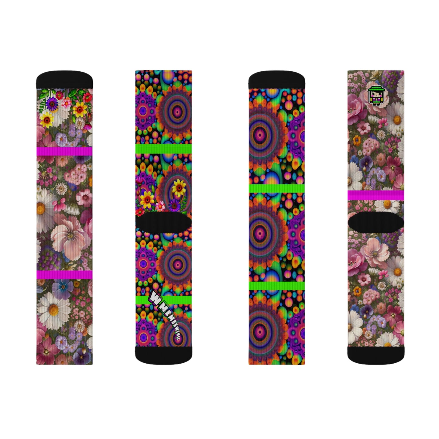 Enter the Flower-verse (Sublimation Socks)
